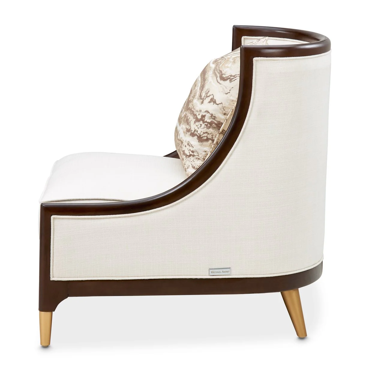 Belmont Place Accent Chair - Cream/Espresso - Image 7