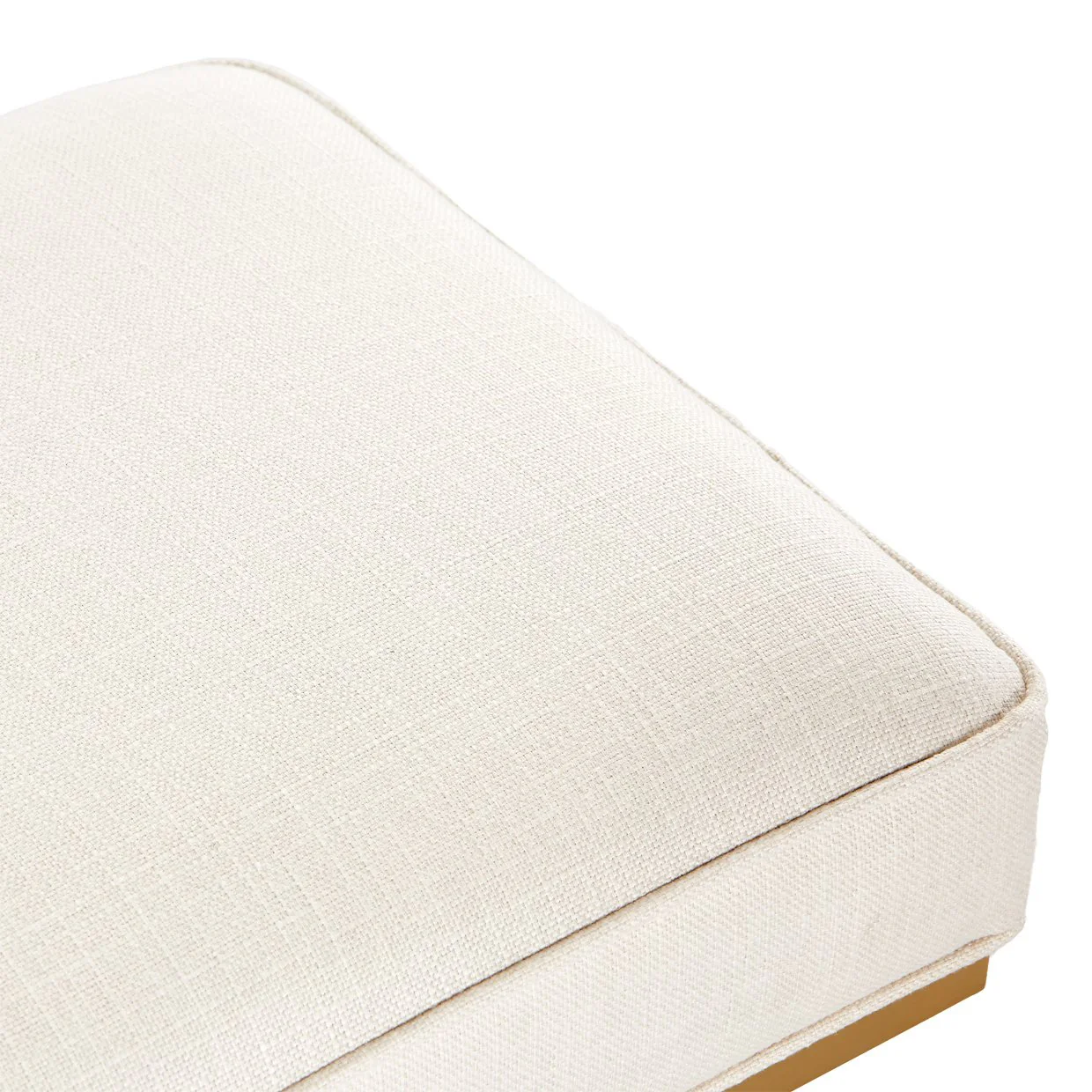 Belmont Place Bed Bench - Cream/Bright Gold - Image 5