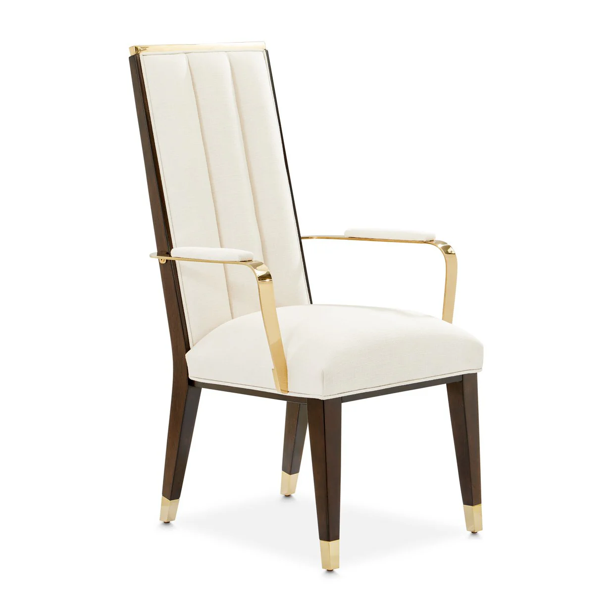 Belmont Place Dining Arm Chair - Cream/Espresso - Image 2