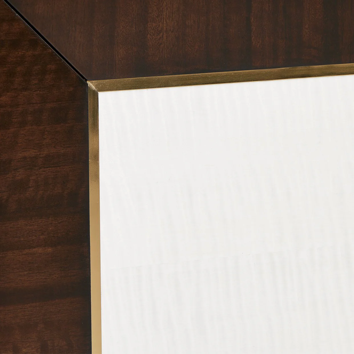 Belmont Place Eastern King Upholstered Bed - Cream/Espresso - Image 6