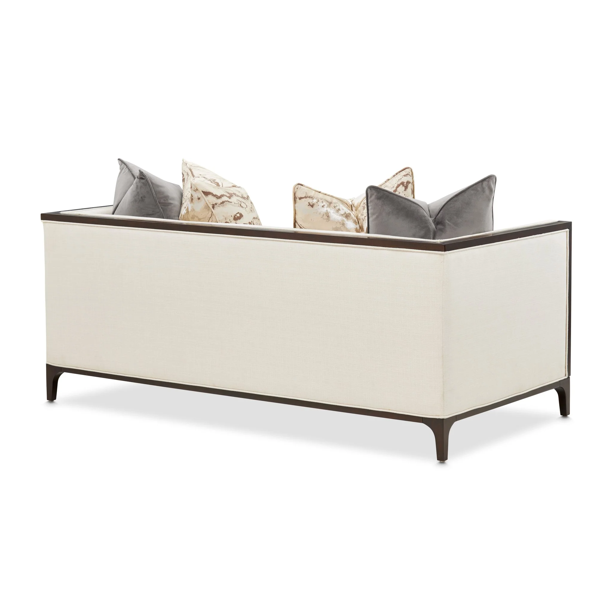 Belmont Place Loveseat - Cream/Espresso - Image 4
