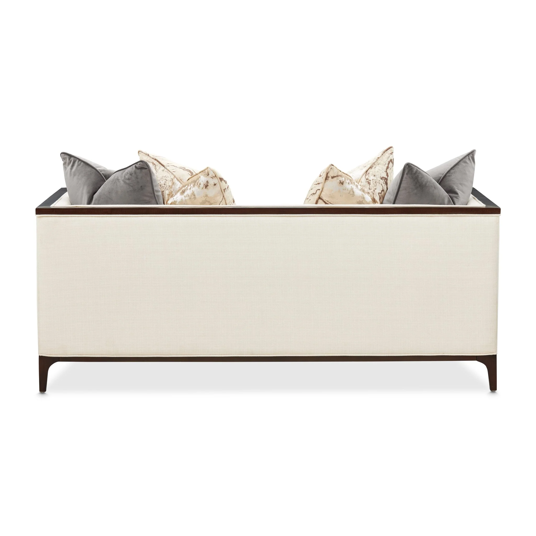 Belmont Place Loveseat - Cream/Espresso - Image 5