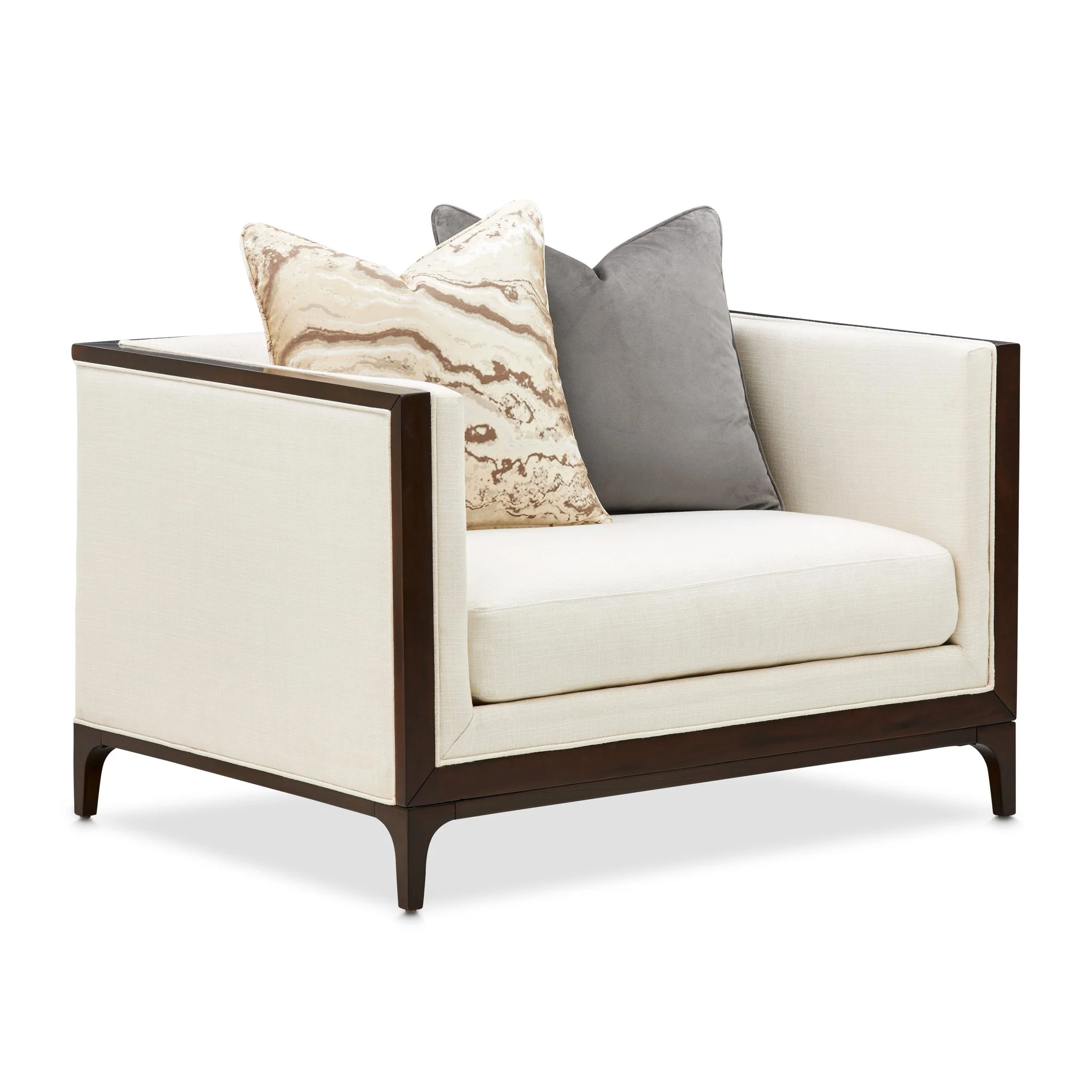 Belmont Place Matching Chair - Cream/Espresso - Image 2