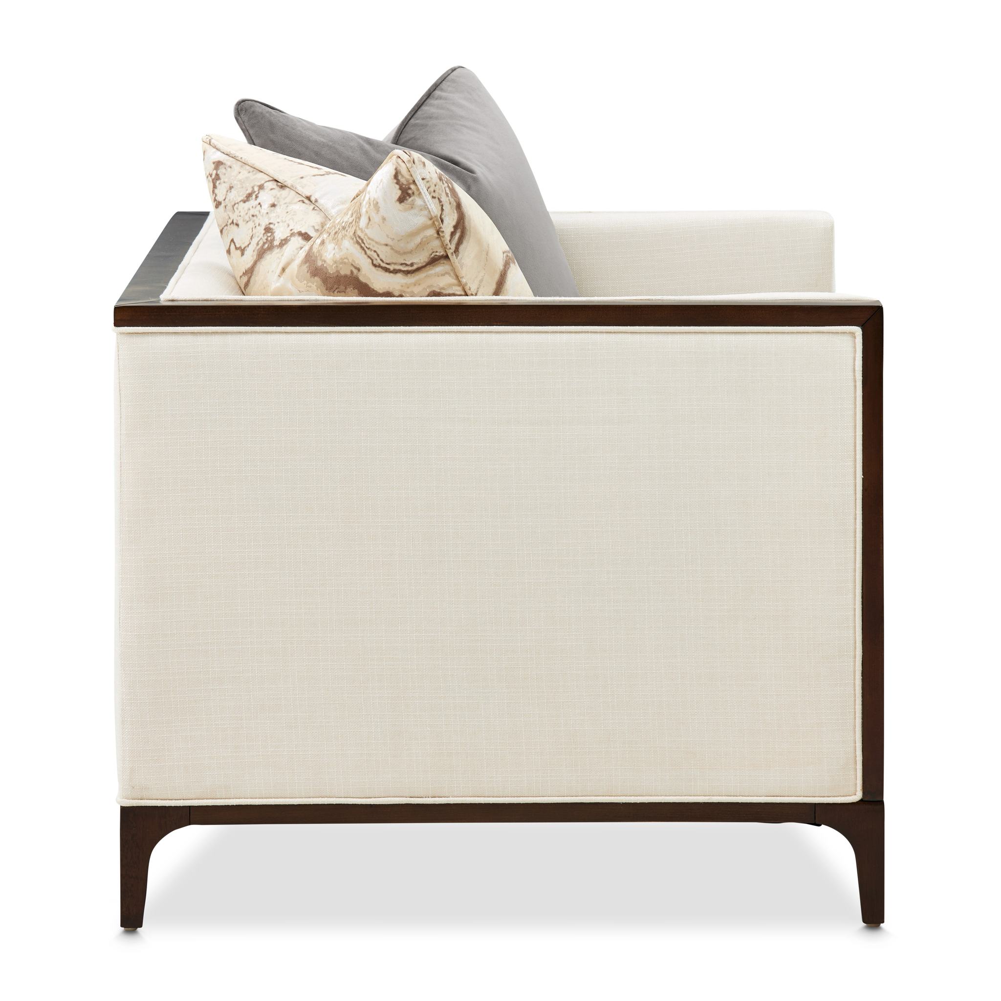 Belmont Place Matching Chair - Cream/Espresso - Image 3