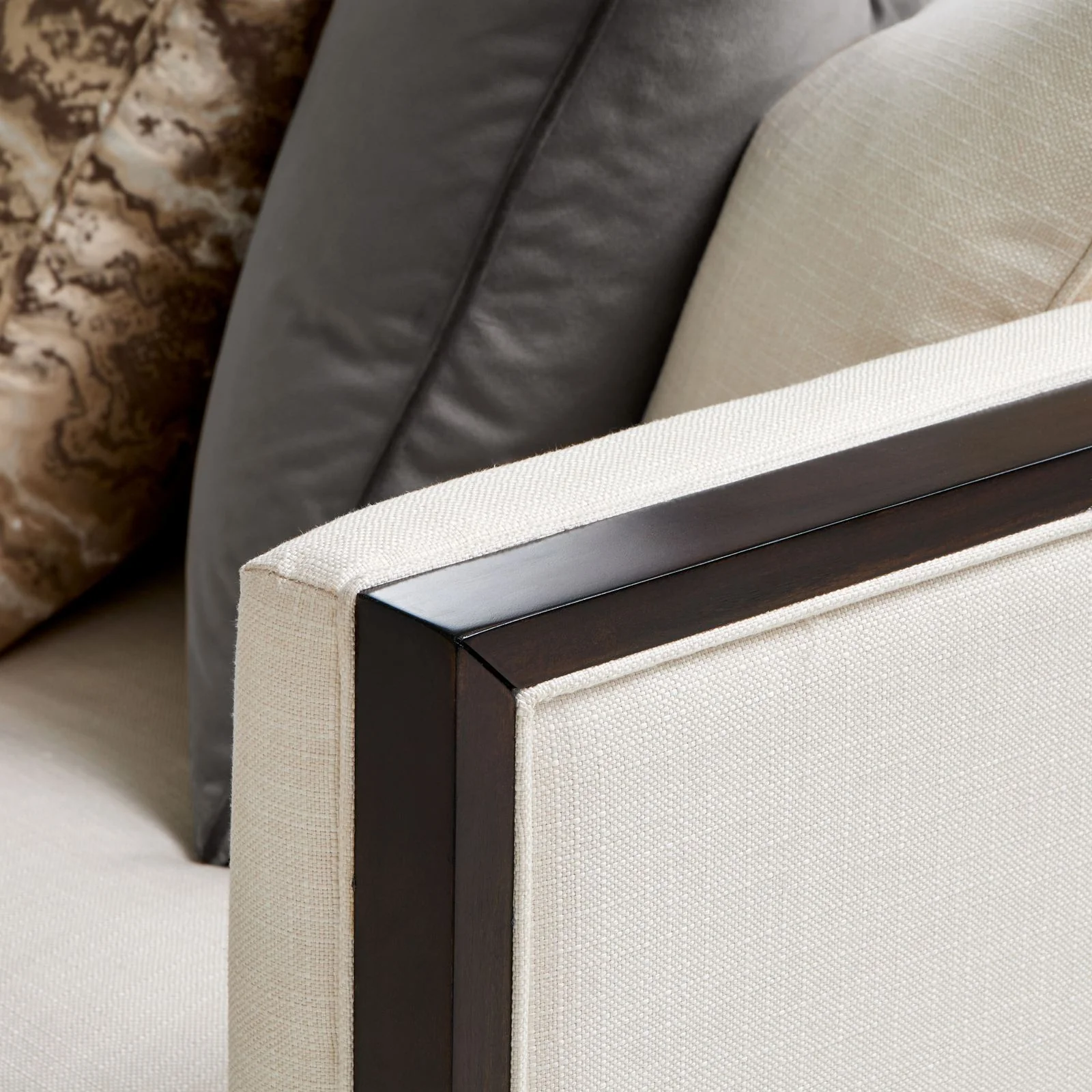 Belmont Place Sofa - Cream/Espresso - Image 13