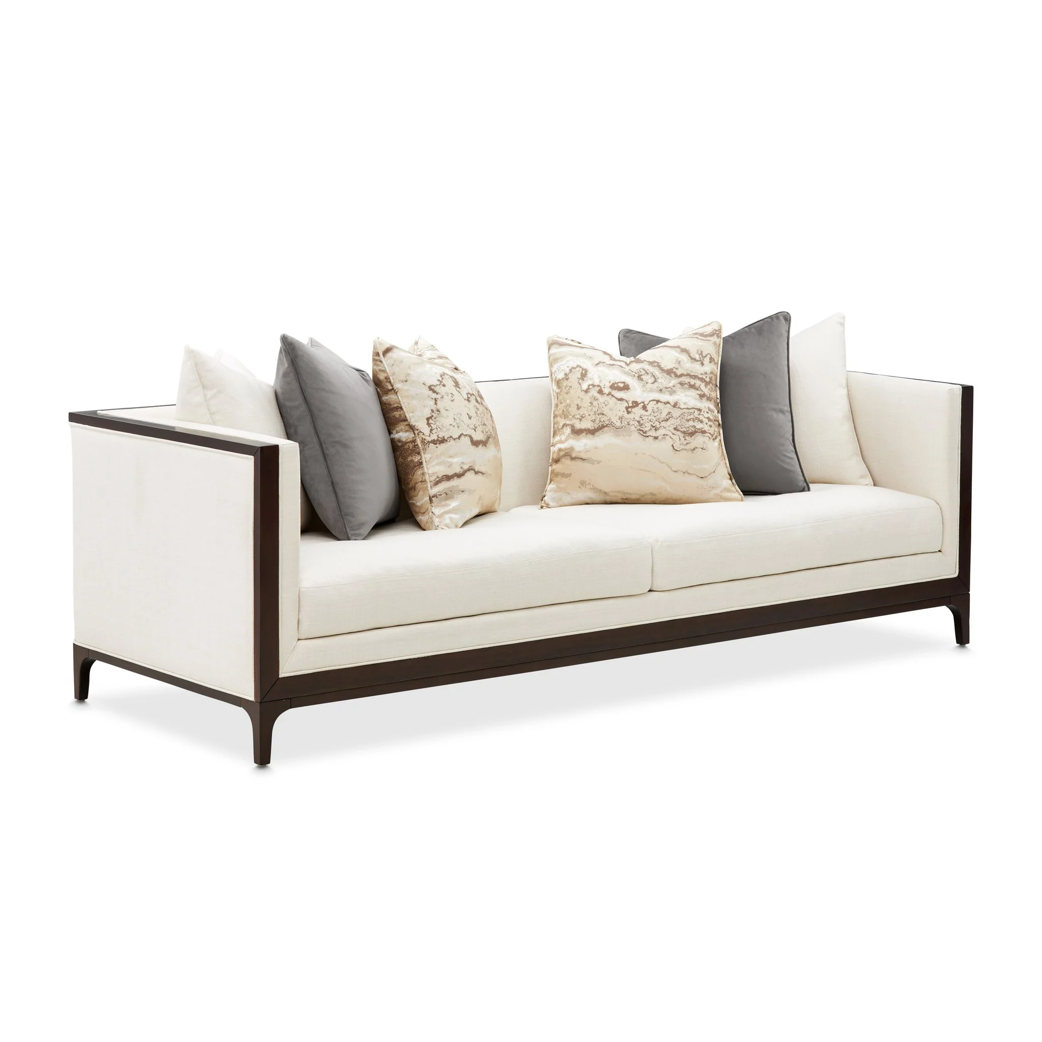 Belmont Place Sofa - Cream/Espresso - Image 2
