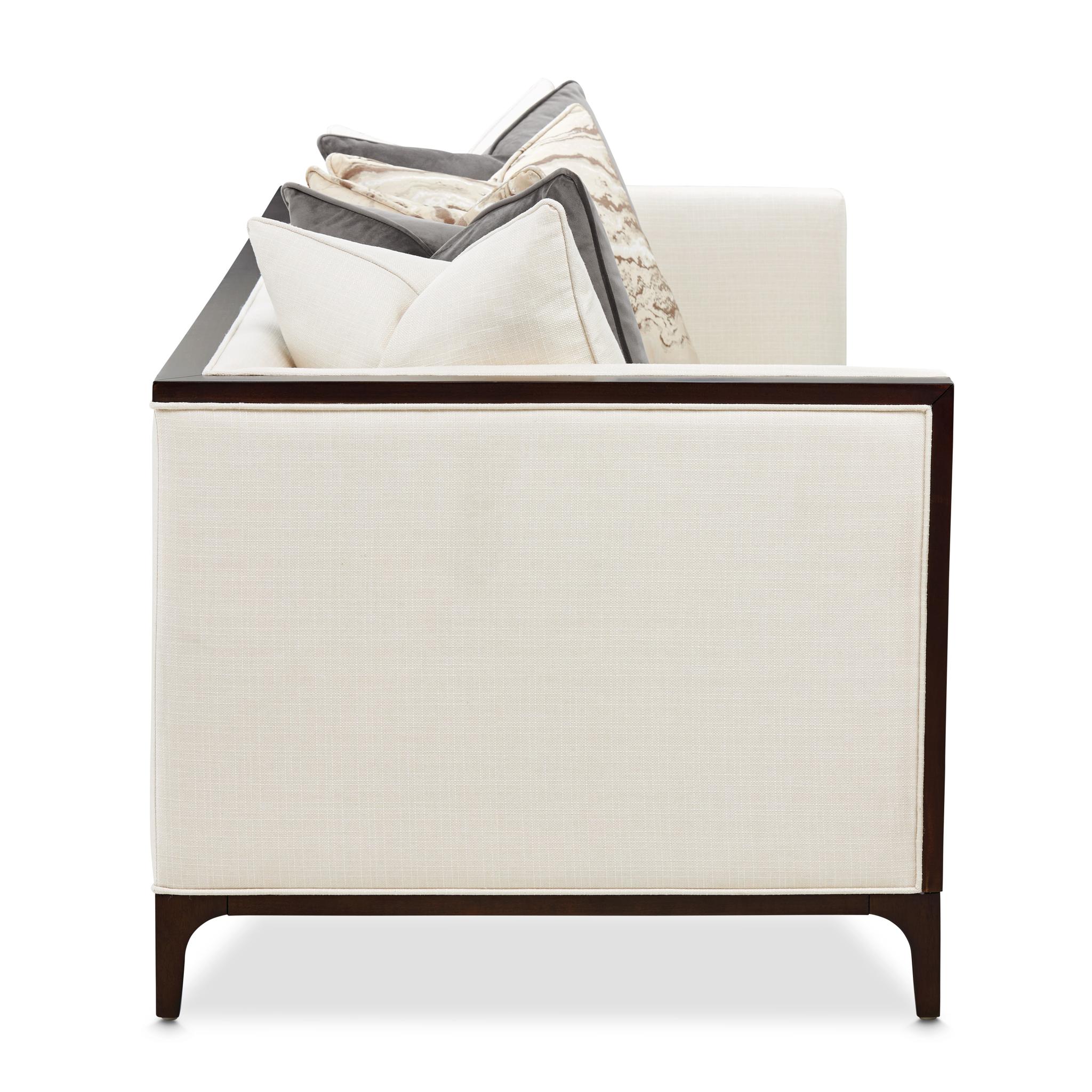 Belmont Place Sofa - Cream/Espresso - Image 3