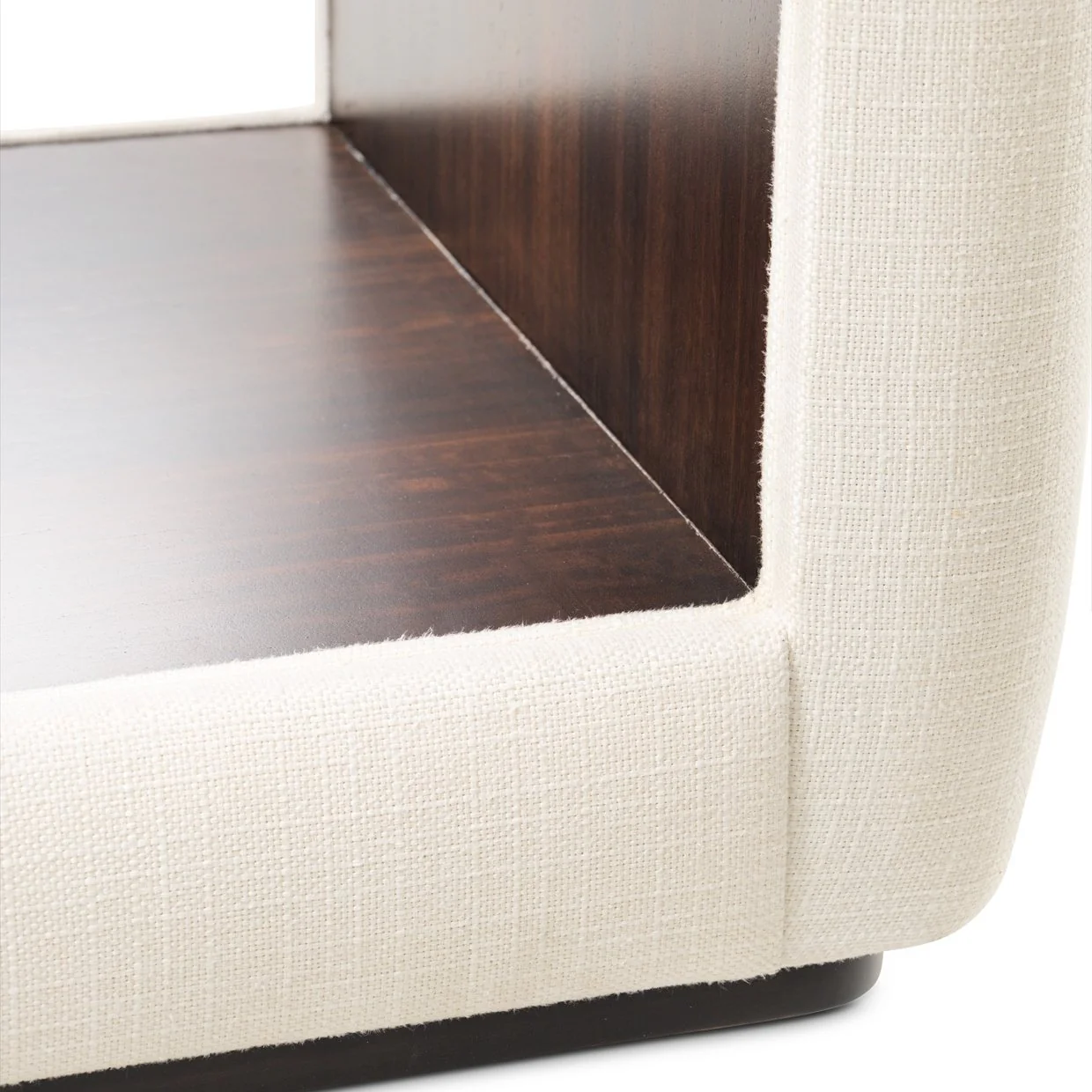 Belmont Place Vanity Bench - Cream/Espresso - Image 7