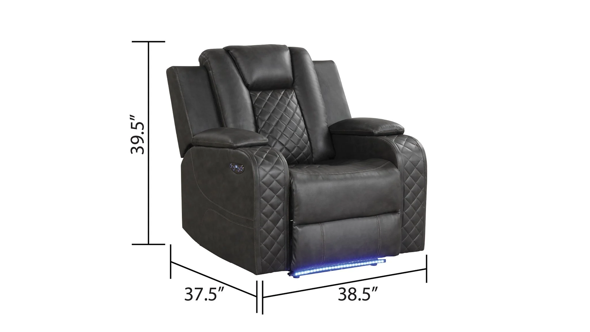 Benz 2PC Living Room Set Gray - Image 16