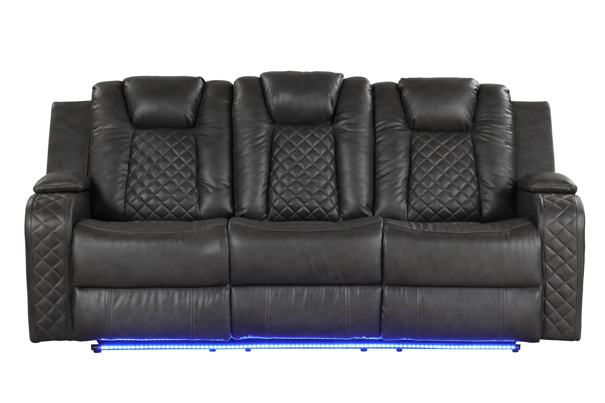 Benz 2PC Living Room Set Gray - Image 2