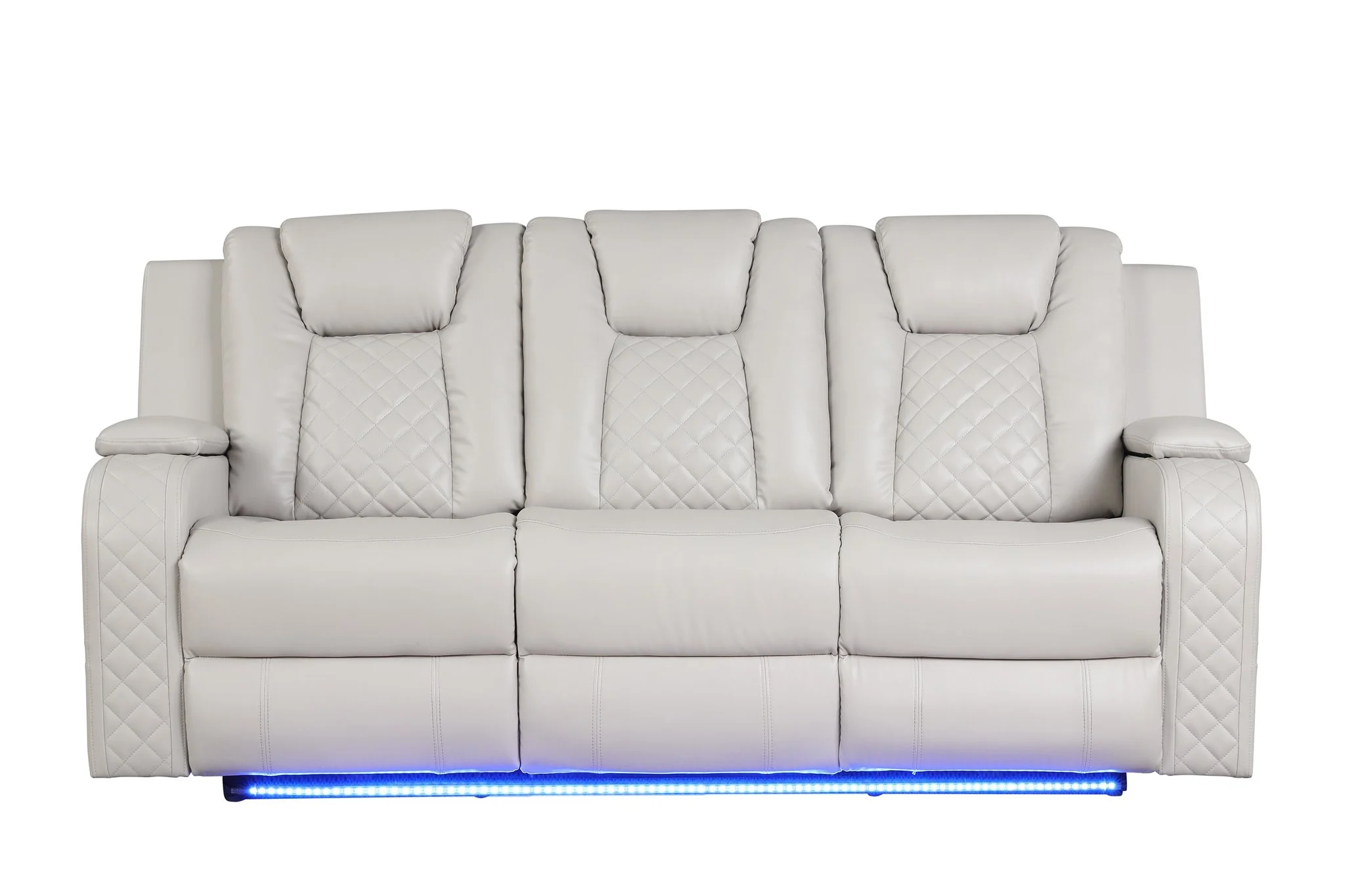Benz 3 PC Living Room Set Ice - Image 2