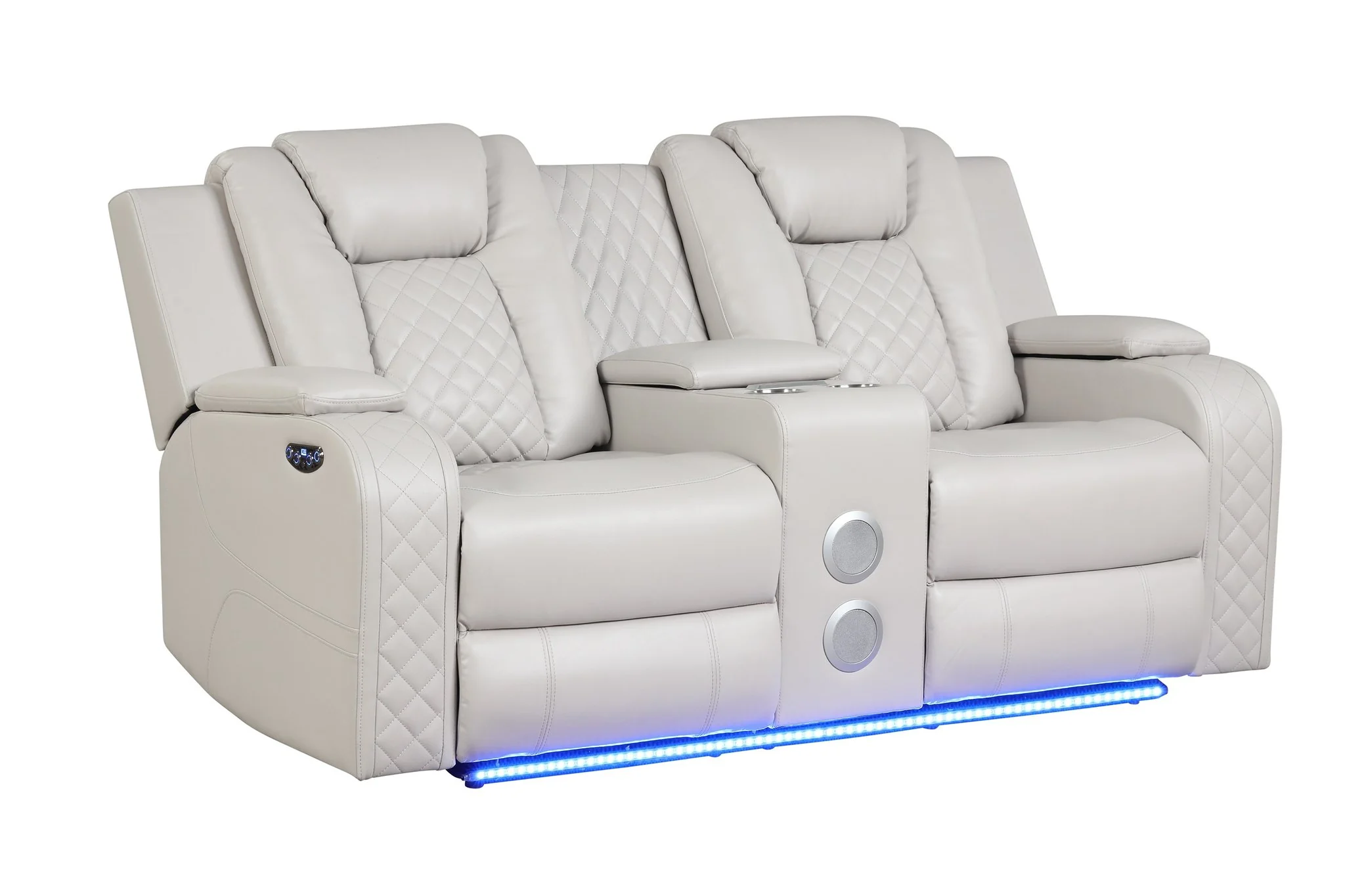 Benz 3 PC Living Room Set Ice - Image 8