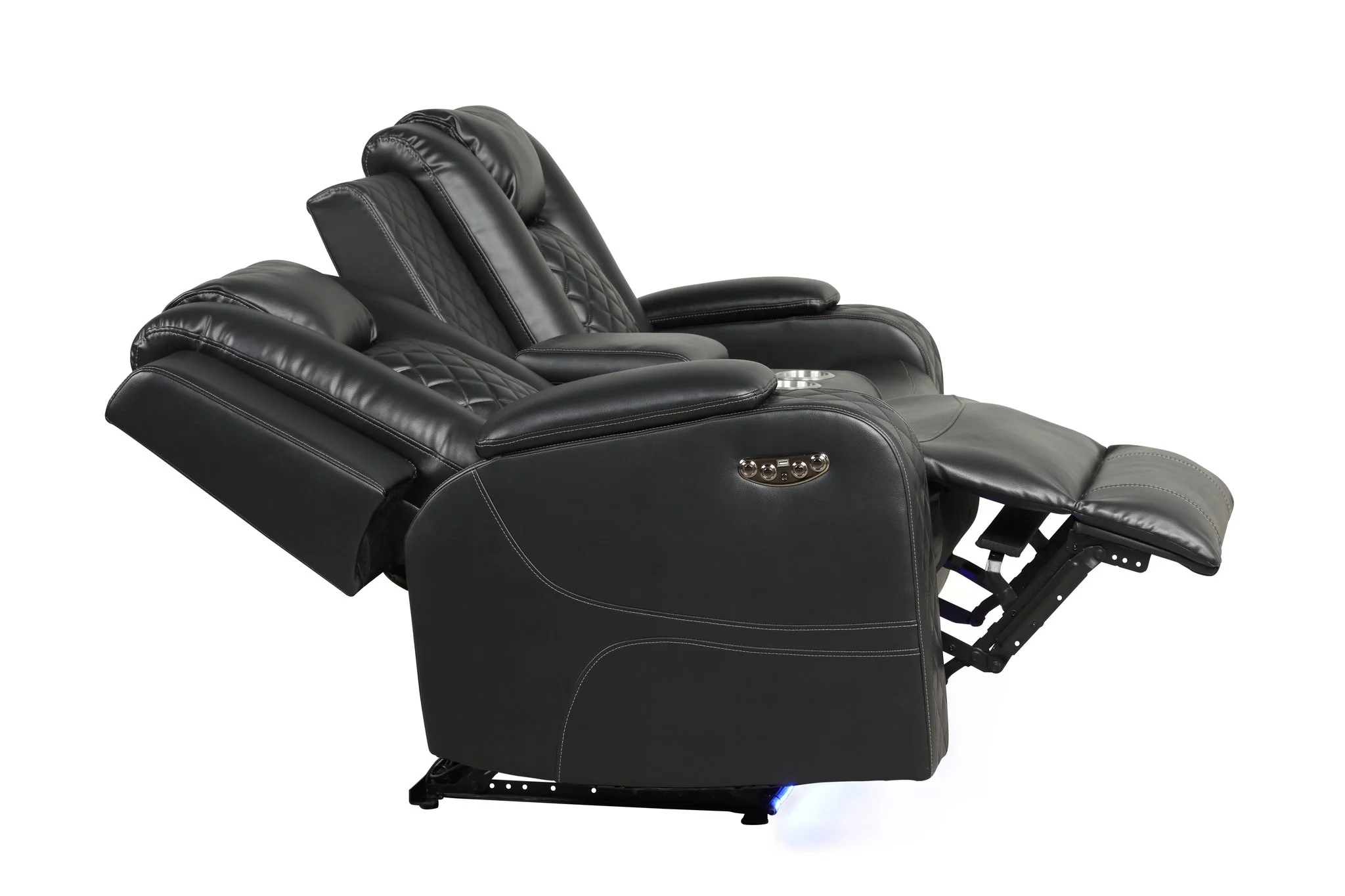 Benz Loveseat Black - Image 4