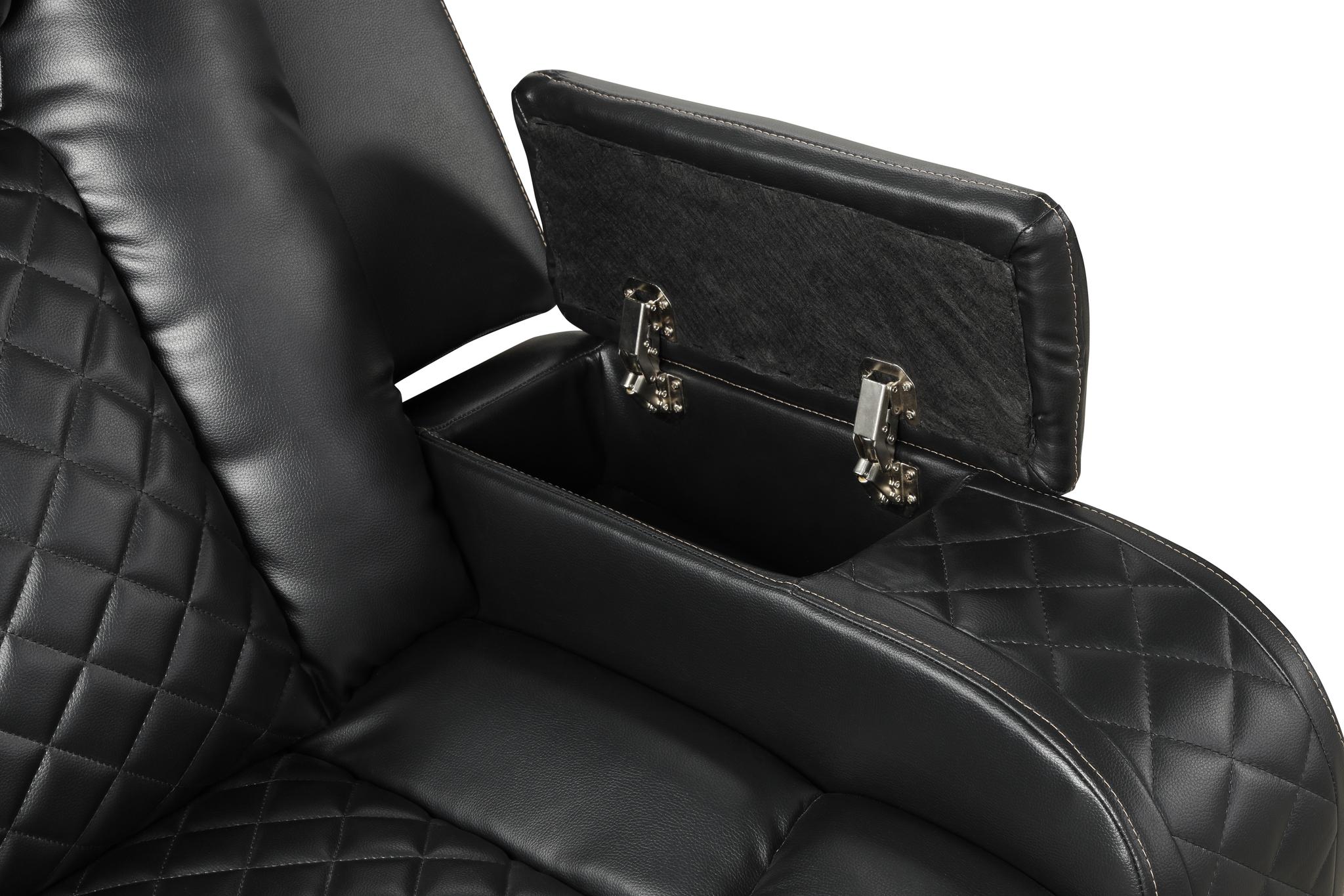 Benz Loveseat Black - Image 6
