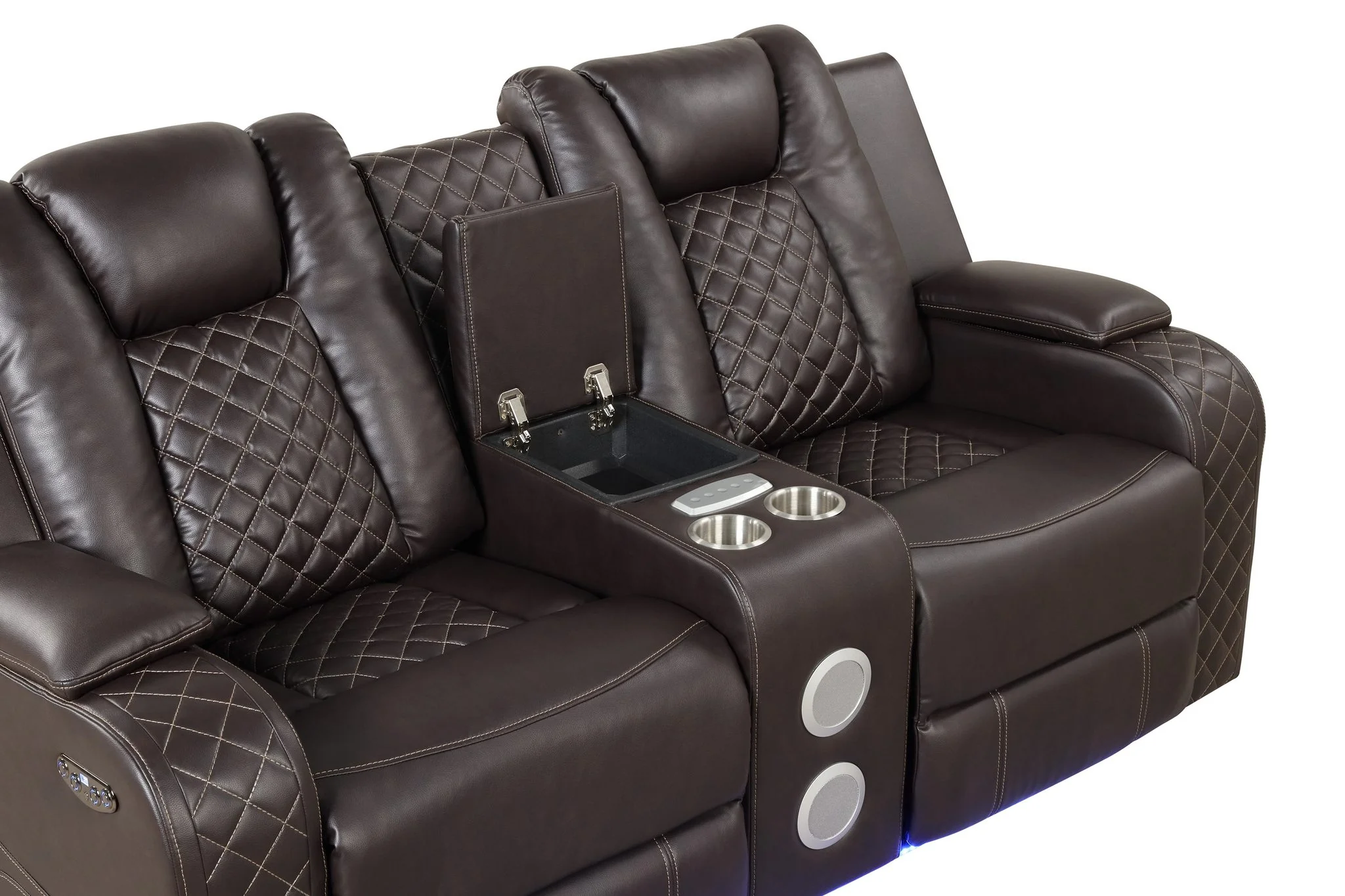 Benz Loveseat Brown - Image 3