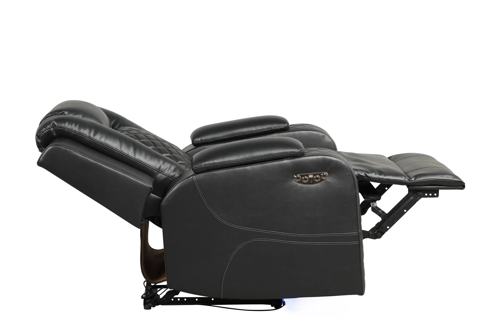 Benz Reclining Chair Black - Image 3