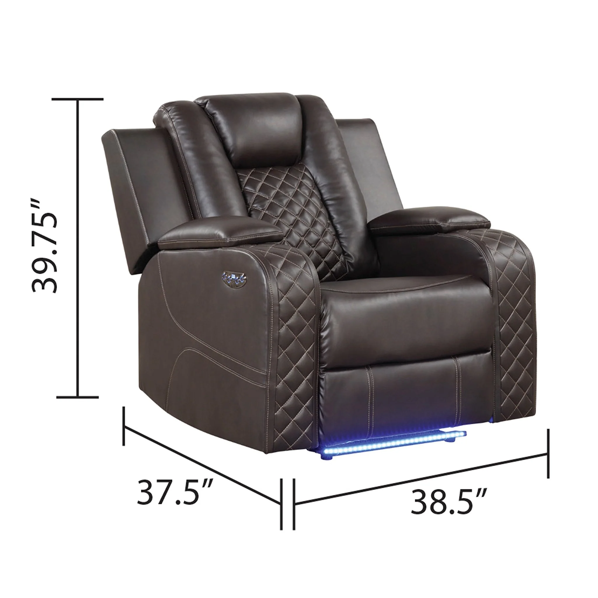 Benz Reclining Chair Brown - Image 2