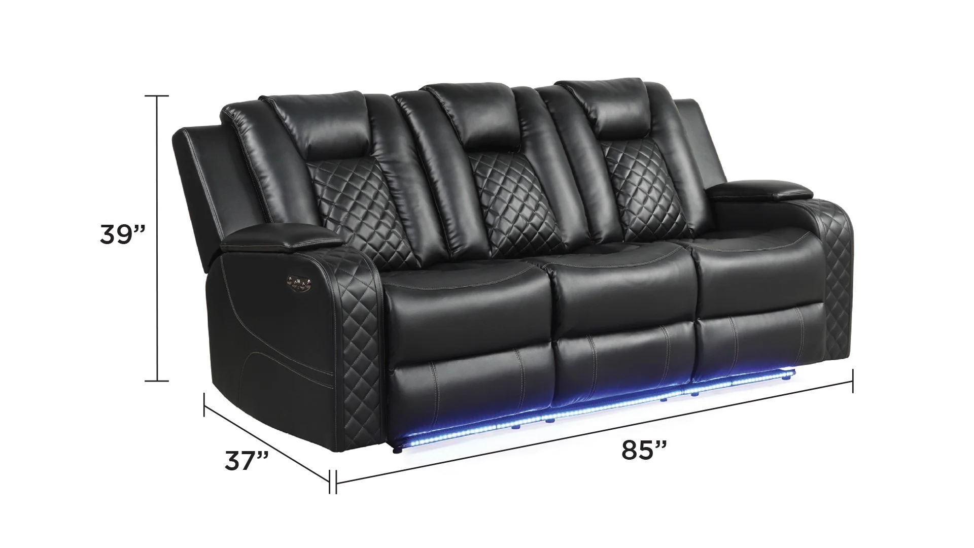Benz Sofa Black - Image 10