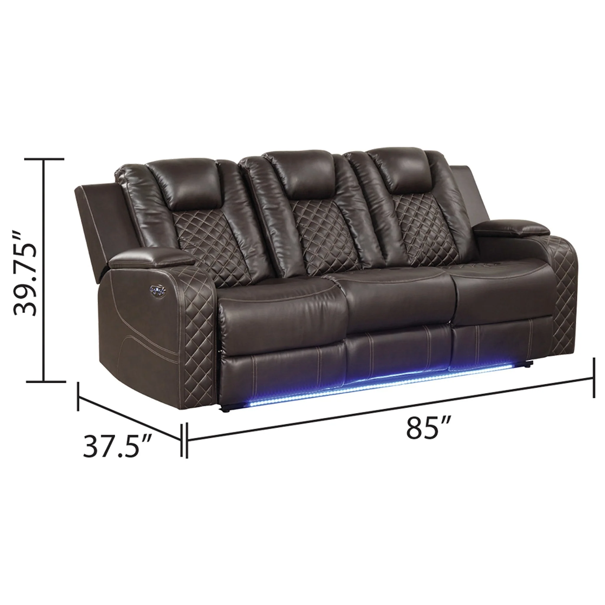 Benz Sofa Brown - Image 2