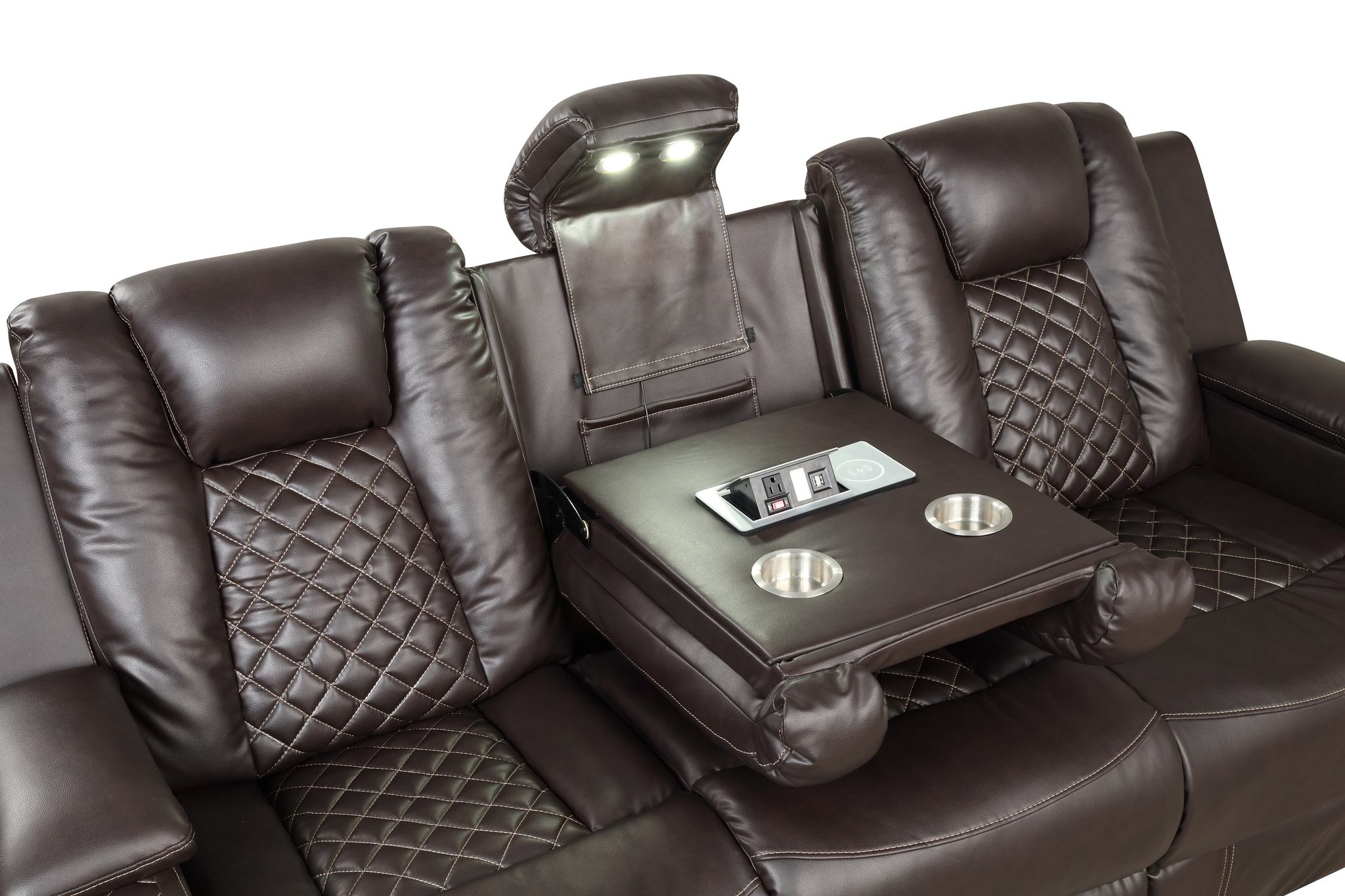 Benz Sofa Brown - Image 3