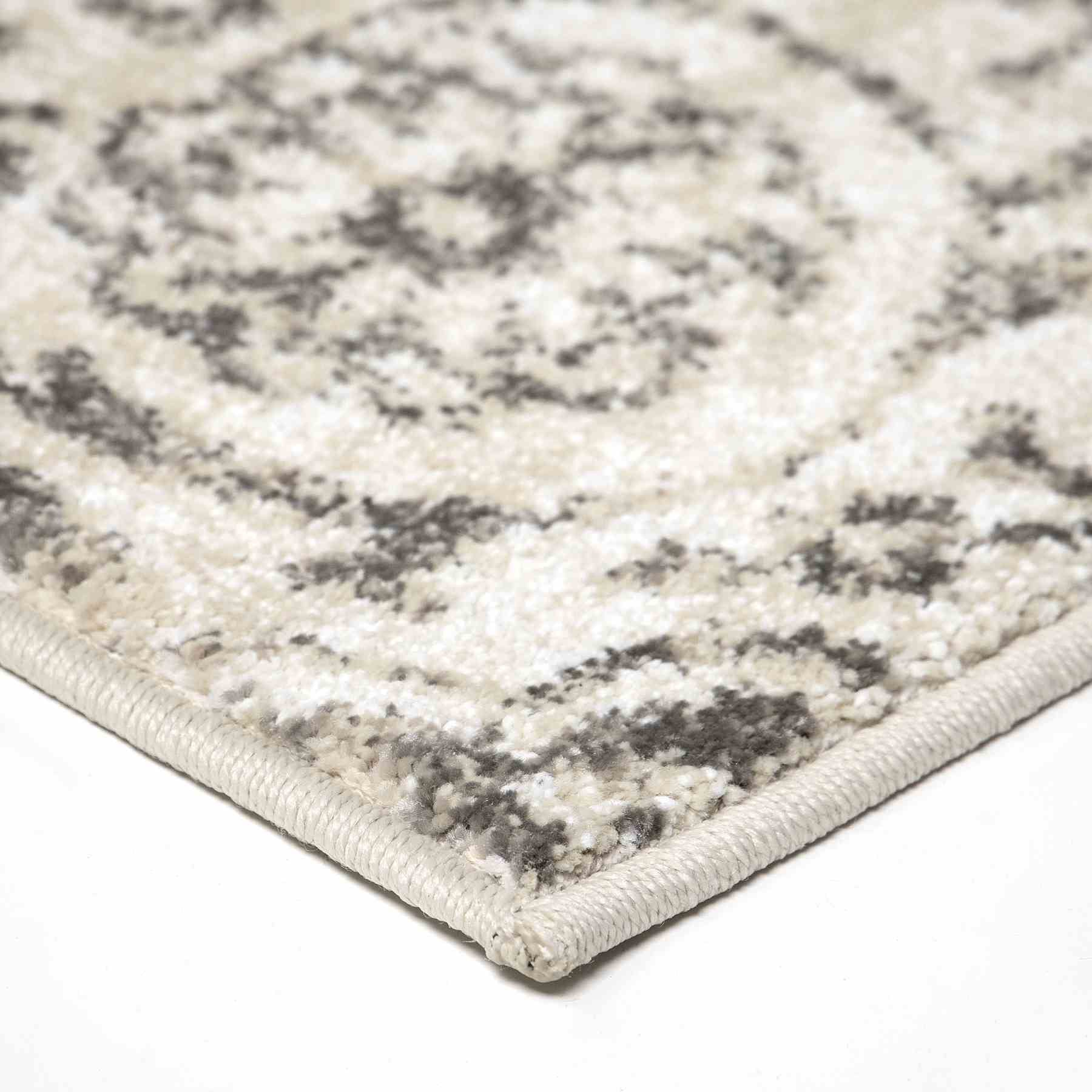 Berkeley Contemporary 5x8 Area Rug in Cream/Gray - Image 5