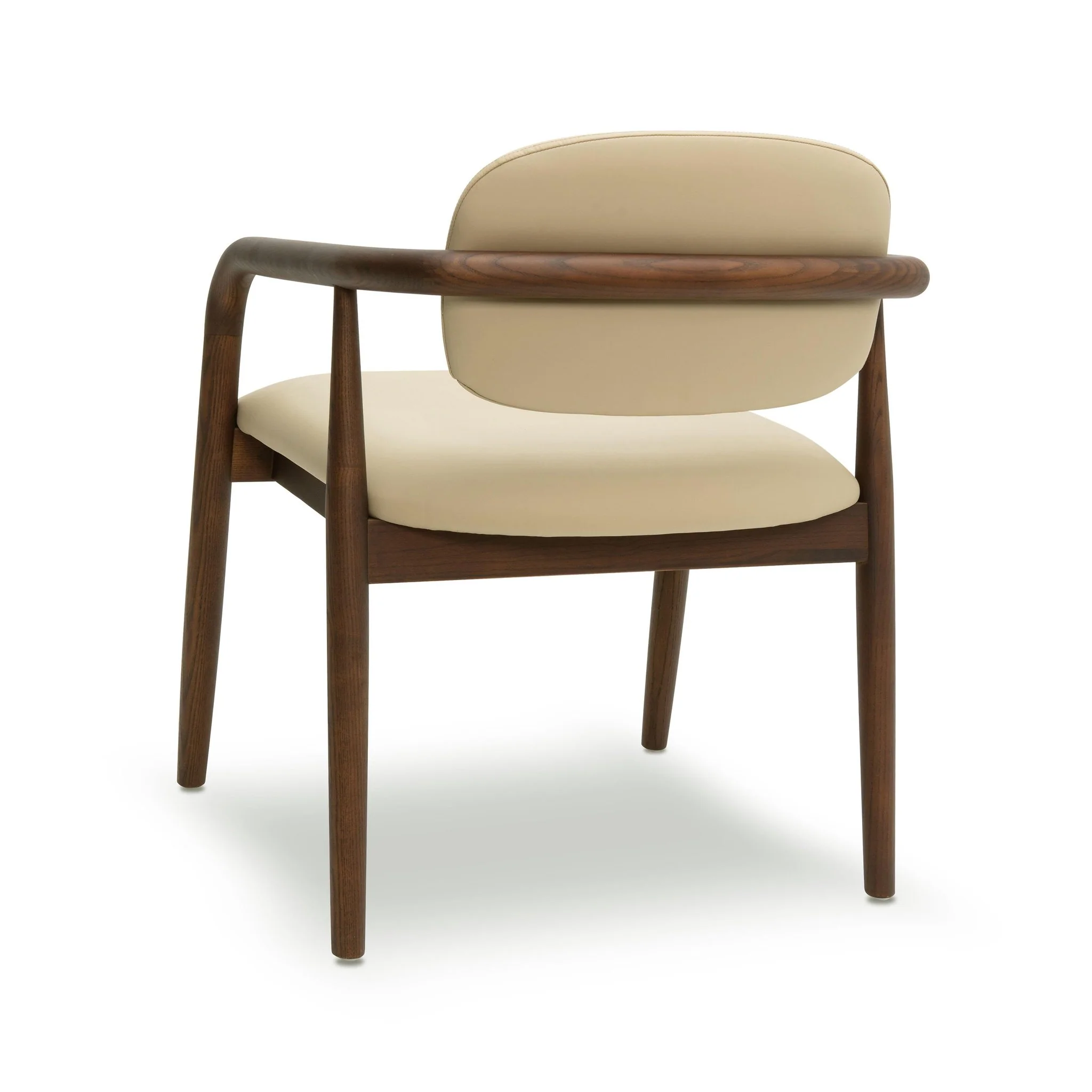 Betsy Taupe Vegan Leather Dining Chair - Image 4