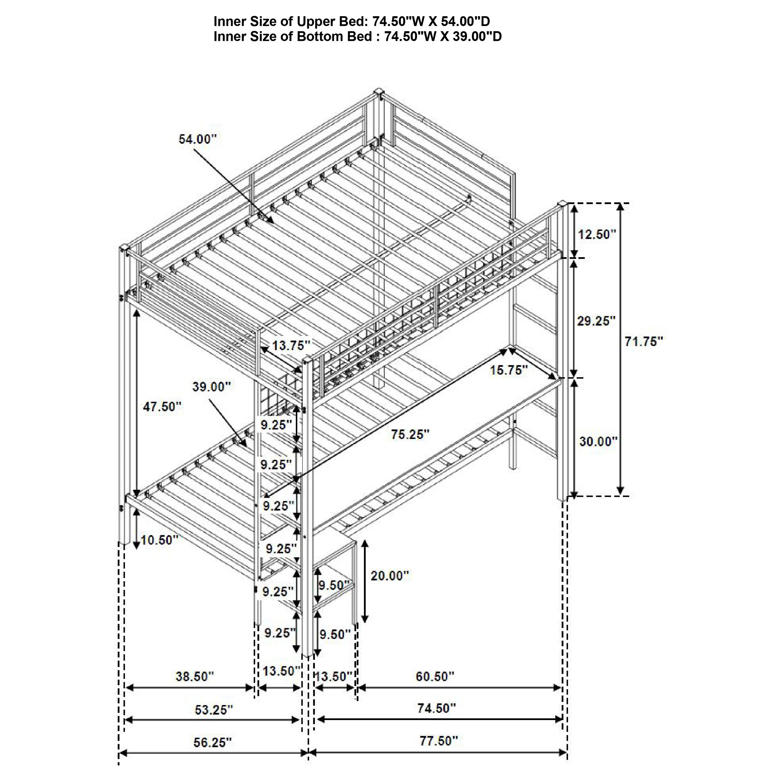 Bettoni Workstation Bunk Bed - Image 18