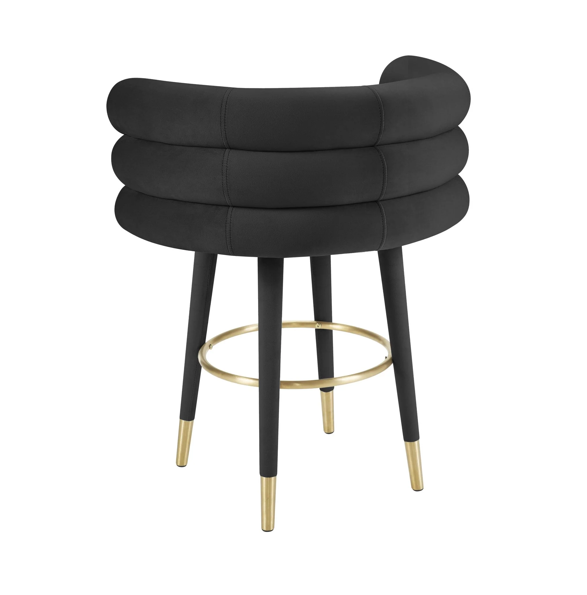 Betty Black Velvet Counter Stool - Image 4