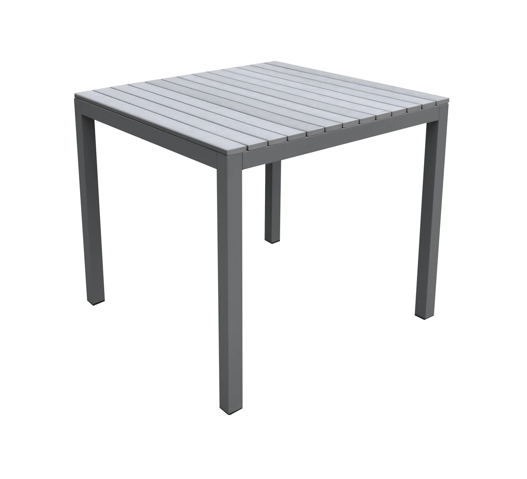 Bistro Dining Set Gray Powder Coated Finish (Table with 4 chairs) - Image 6