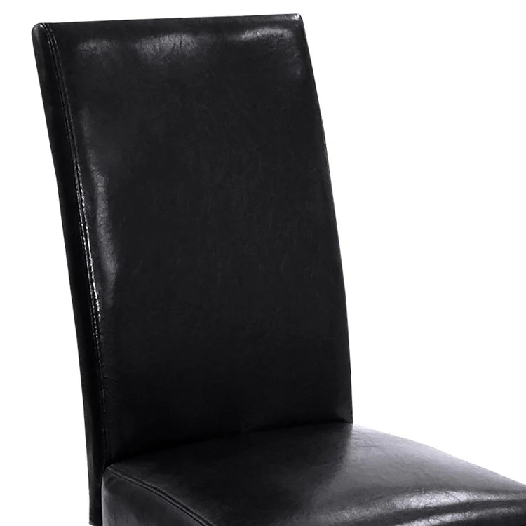 Black Bonded Leather Side Chair Md-014 - Set of 2 - Image 3