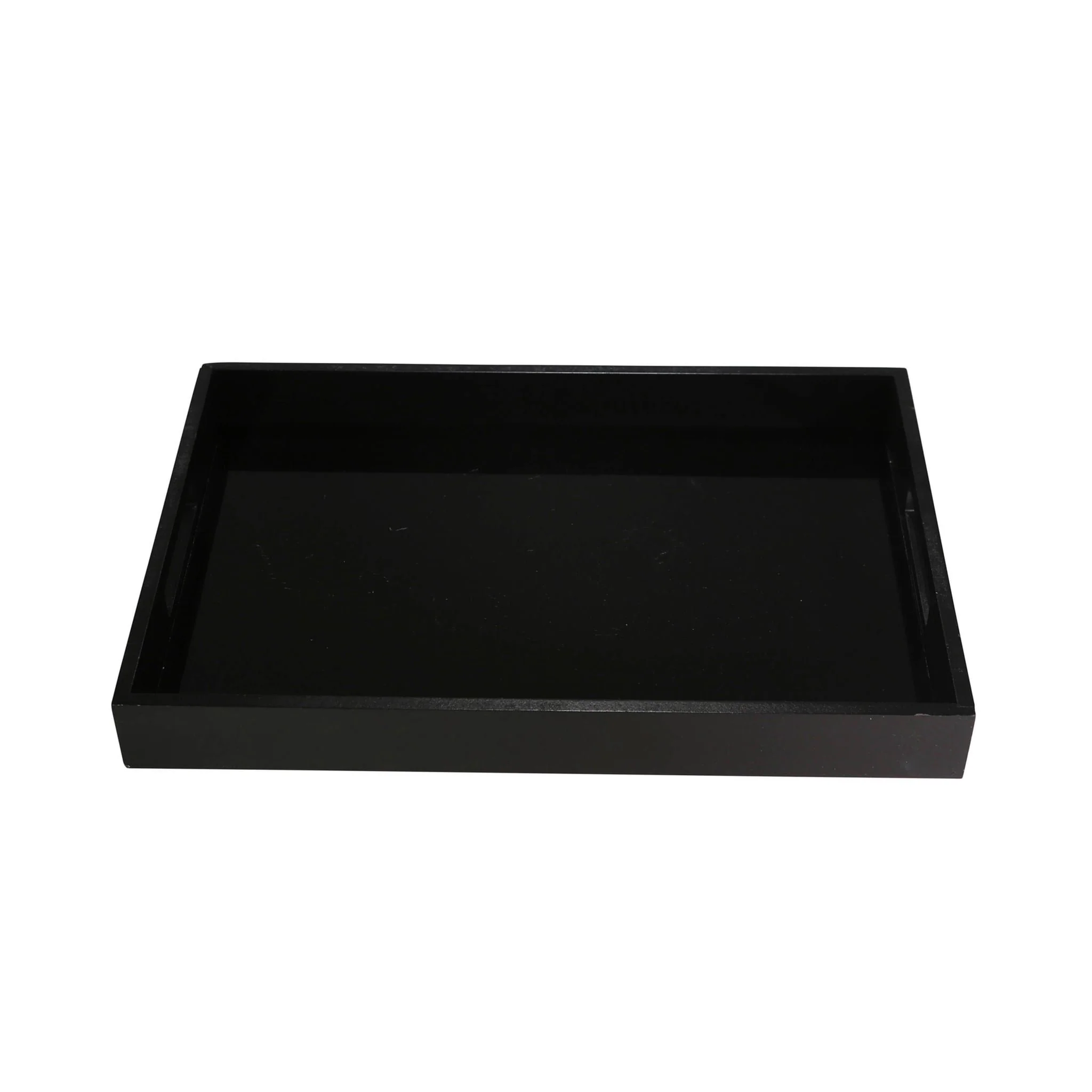 Black Wood/glass Tray - Image 2