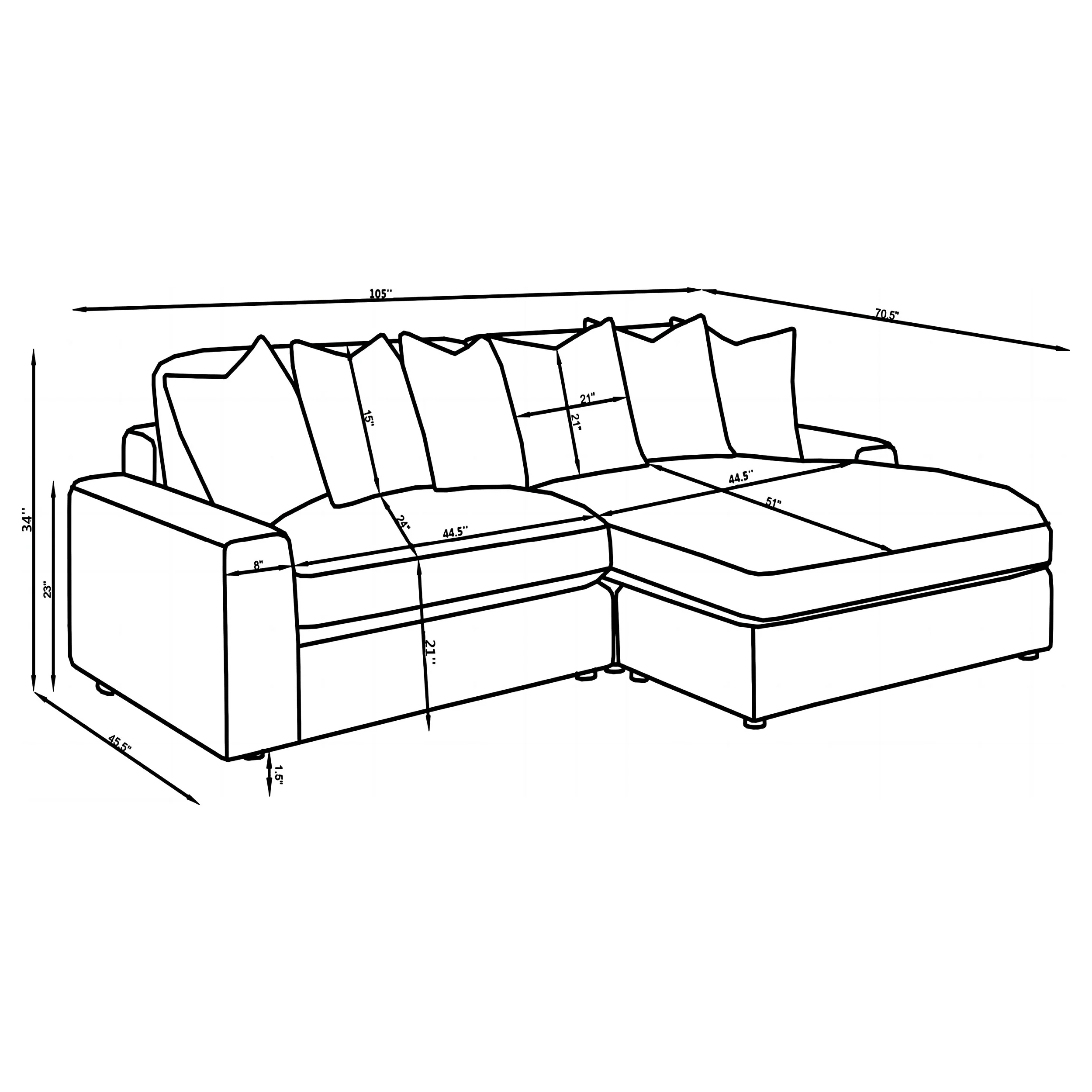 Blaine Sectional Sofa - Image 74