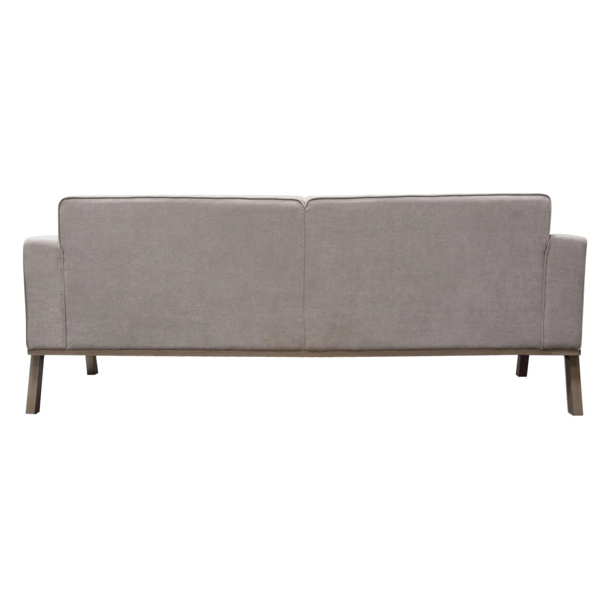 Blair Sofa in Grey Fabric with Curved Wood Leg Detail by Diamond Sofa - Image 6