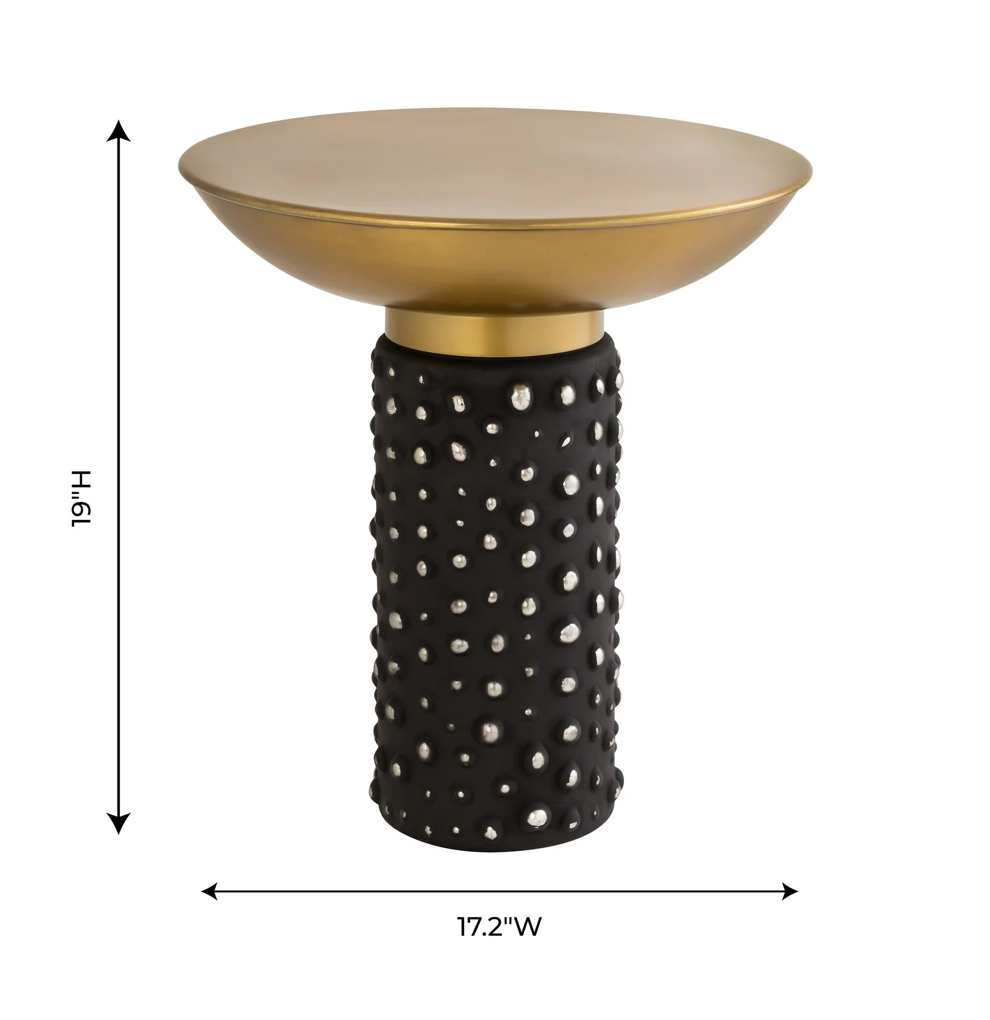 Blaze Glass/Brass Side Table - Image 7