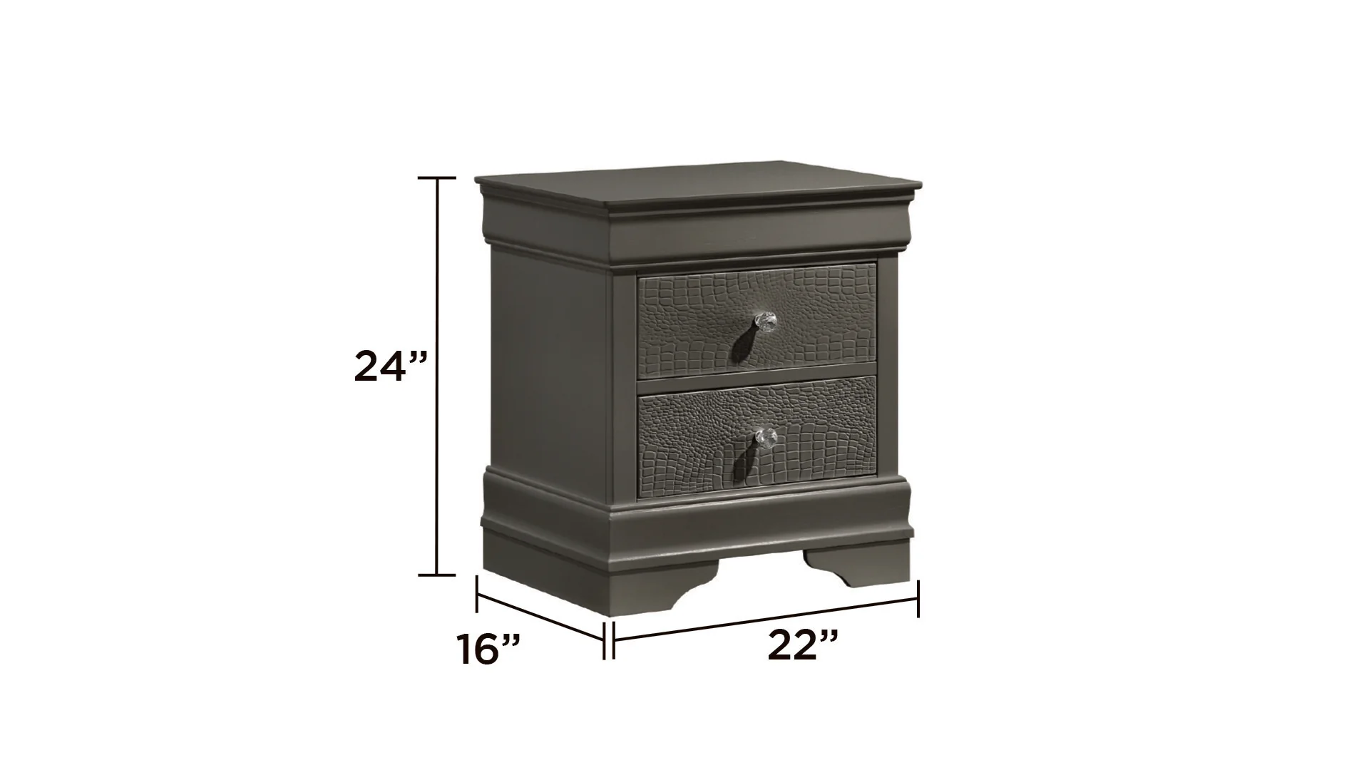 Blaze Queen 4PC Gray - Image 18