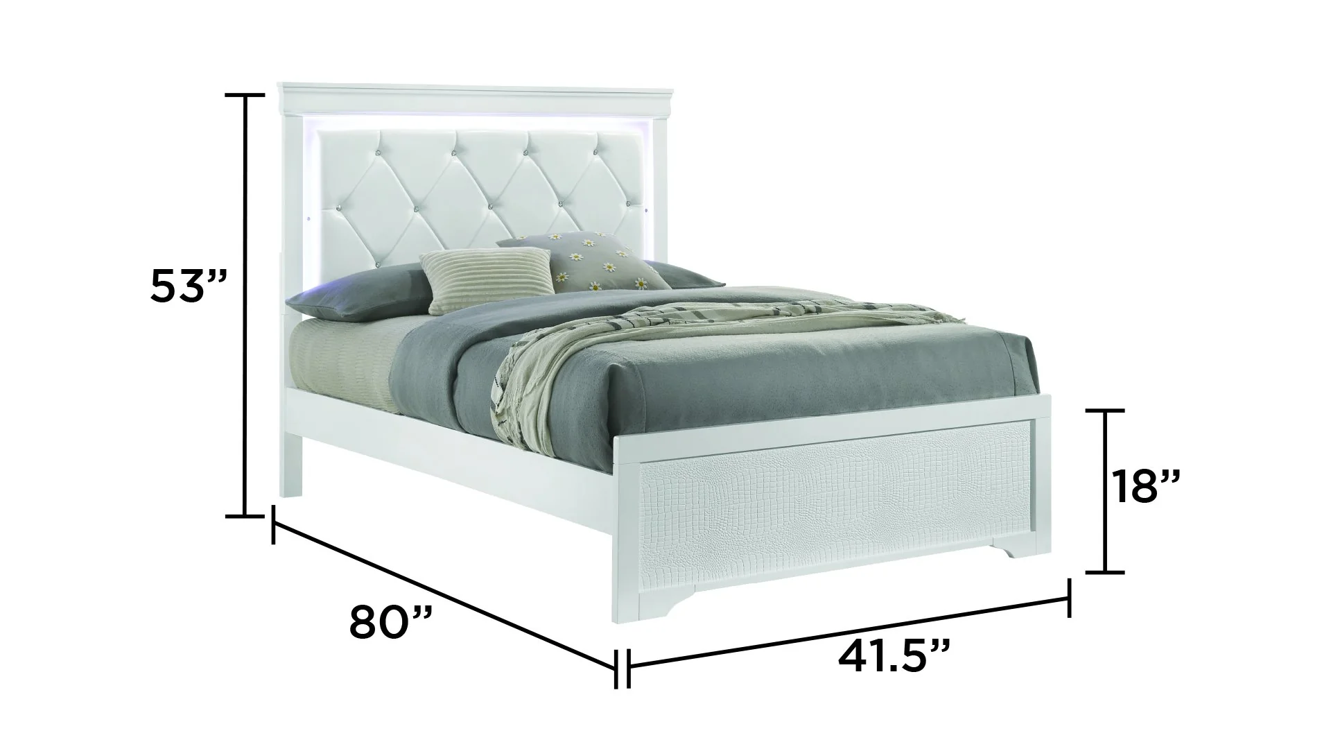 Blaze Twin 4PC White - Image 5