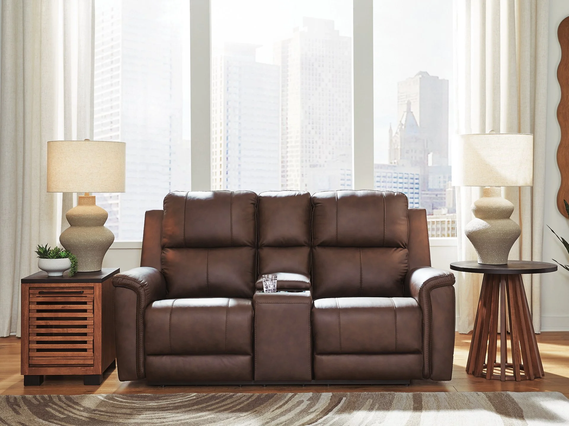 Bleckley Power Reclining Loveseat with Console - Image 2