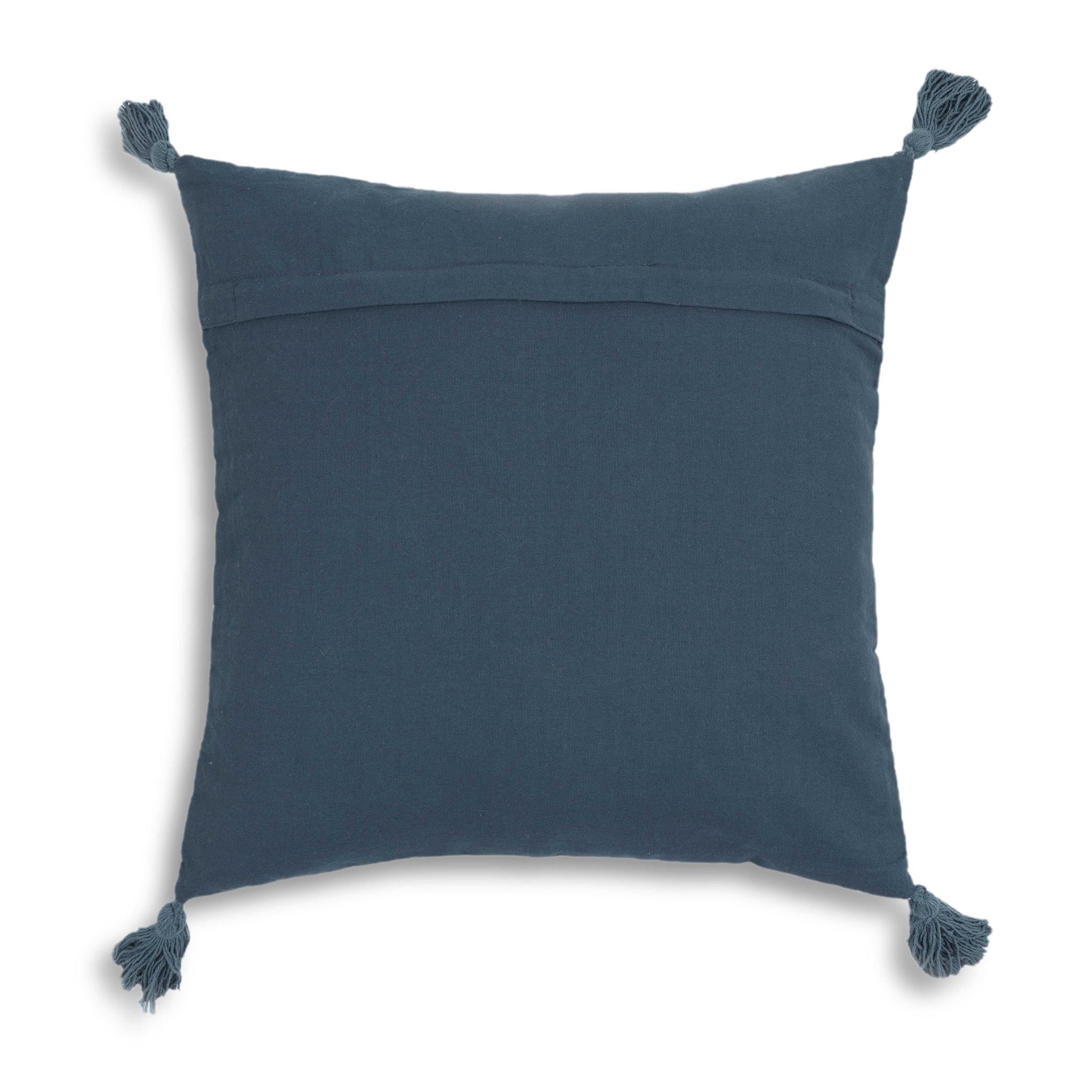 Blossom Printed Cotton Tassel 20 Inch Accent Cushion - Image 5