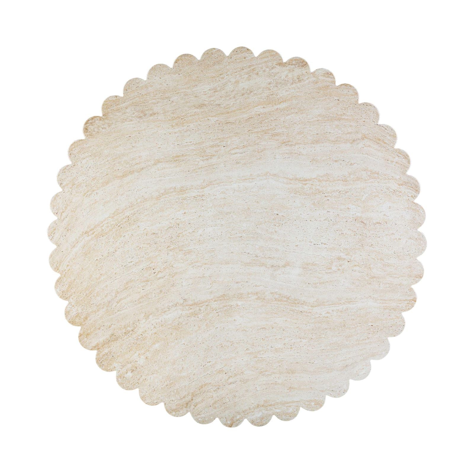 Blossom Washed Travertine Finish Indoor / Outdoor 54 inch Round Dining Table - Image 4