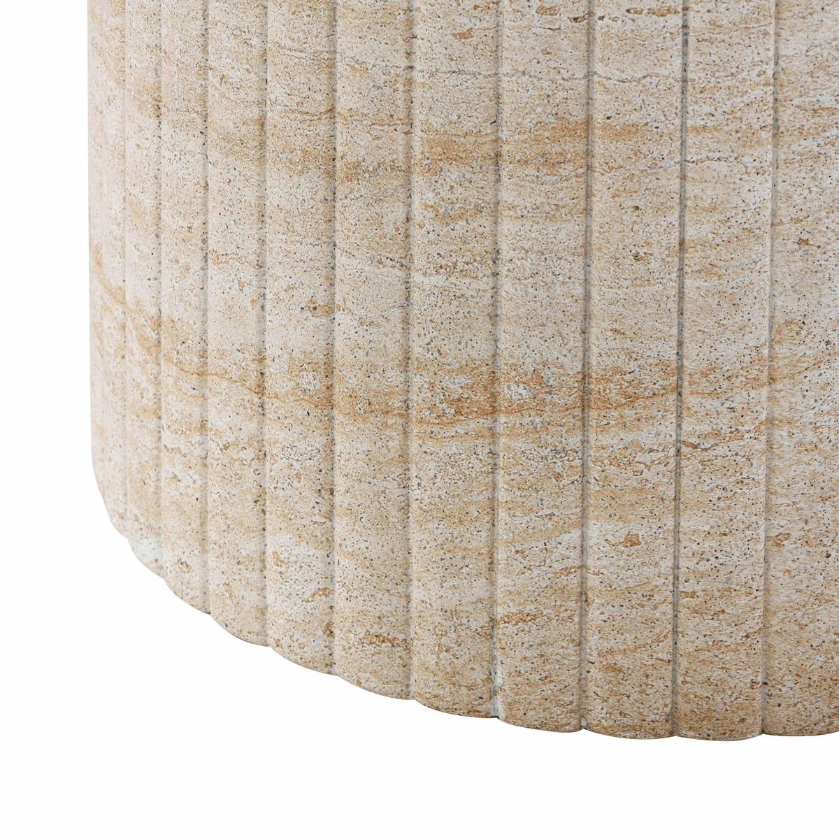 Blossom Washed Travertine Finish Indoor / Outdoor 54 inch Round Dining Table - Image 5