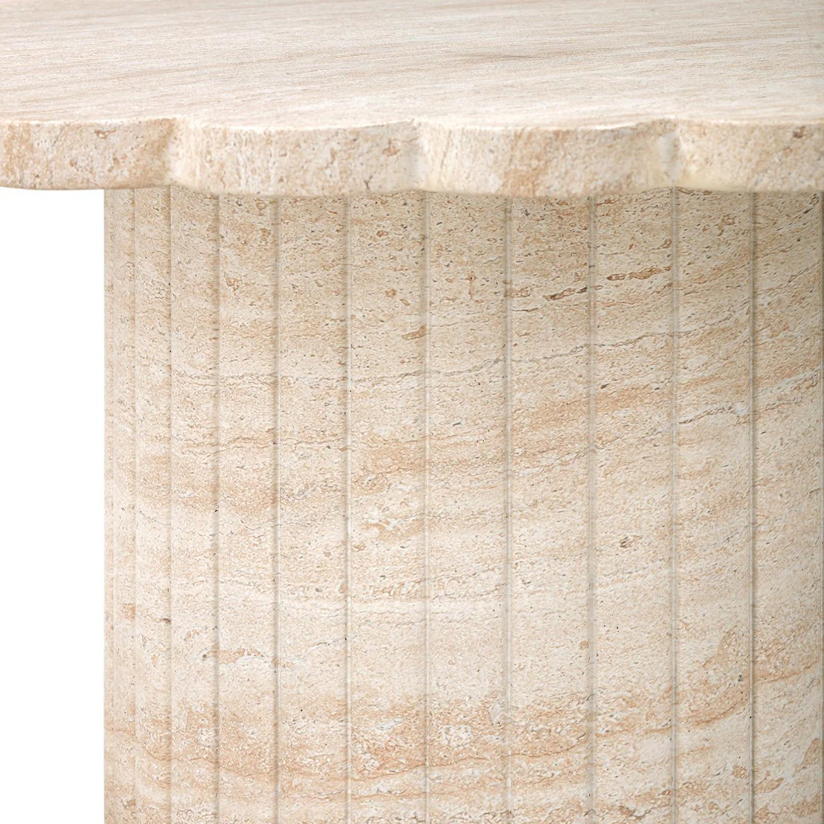 Blossom Washed Travertine Finish Indoor/Outdoor Coffee Table - Image 5
