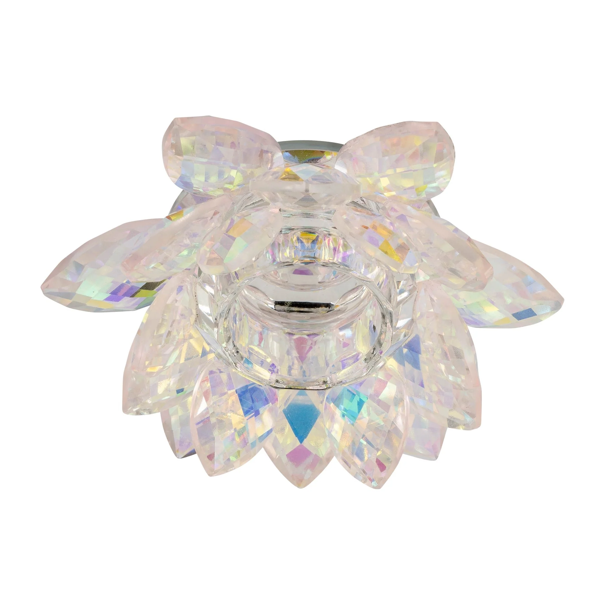 Blush Crystal Lotus Votive Holder 6 - Image 4