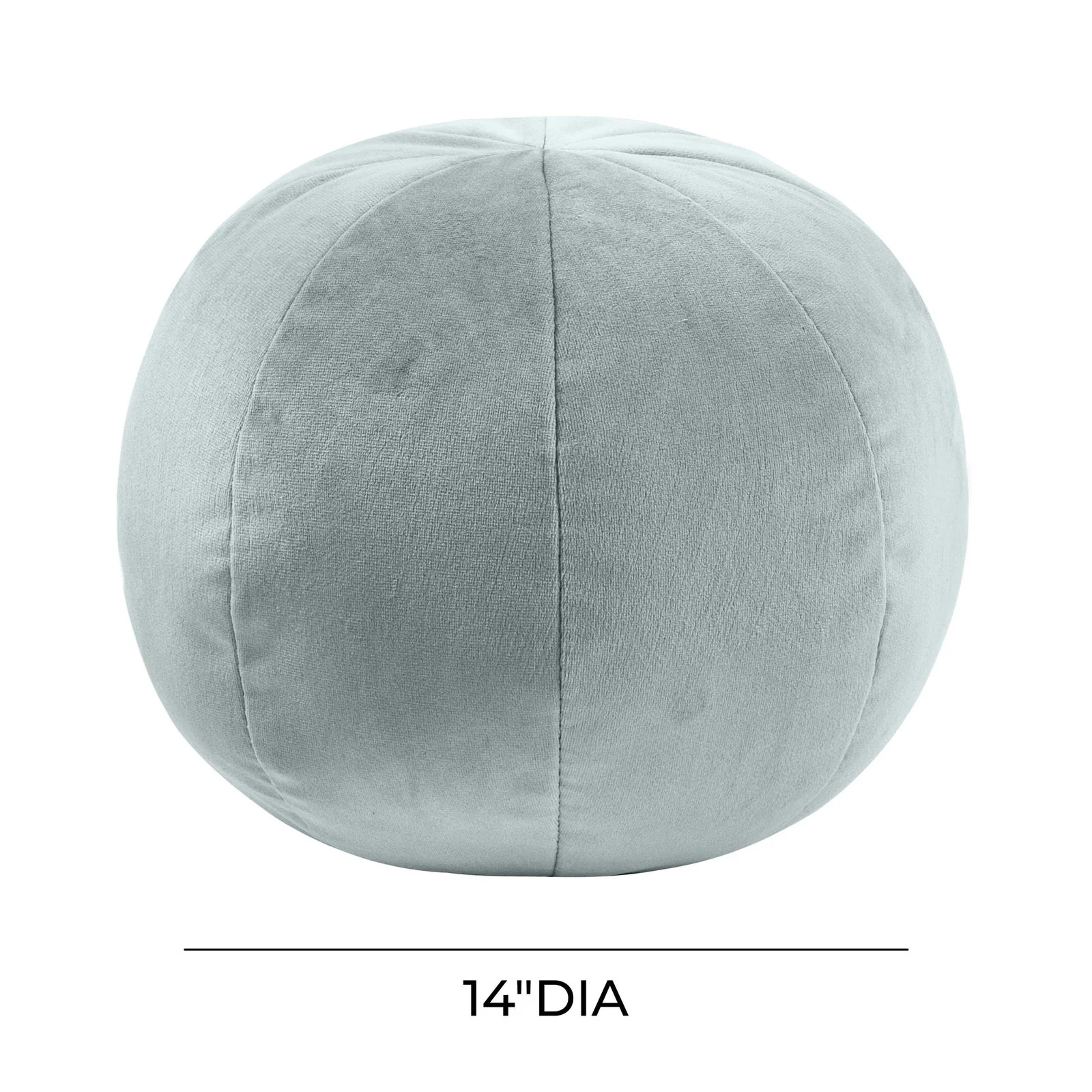 Boba 14 Inch Sea Blue Velvet Pillow - Image 3