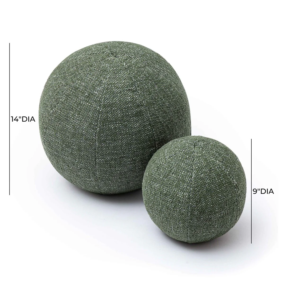 Boba Forest Green Textured Basketweave 14 inch Pillow - Image 6