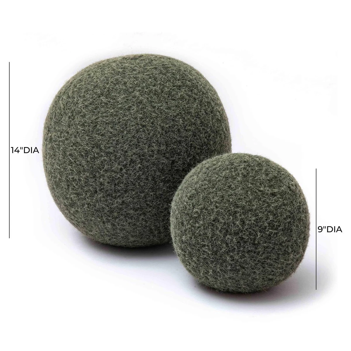 Boba Green Long Mohair 9 inch Pillow - Image 6