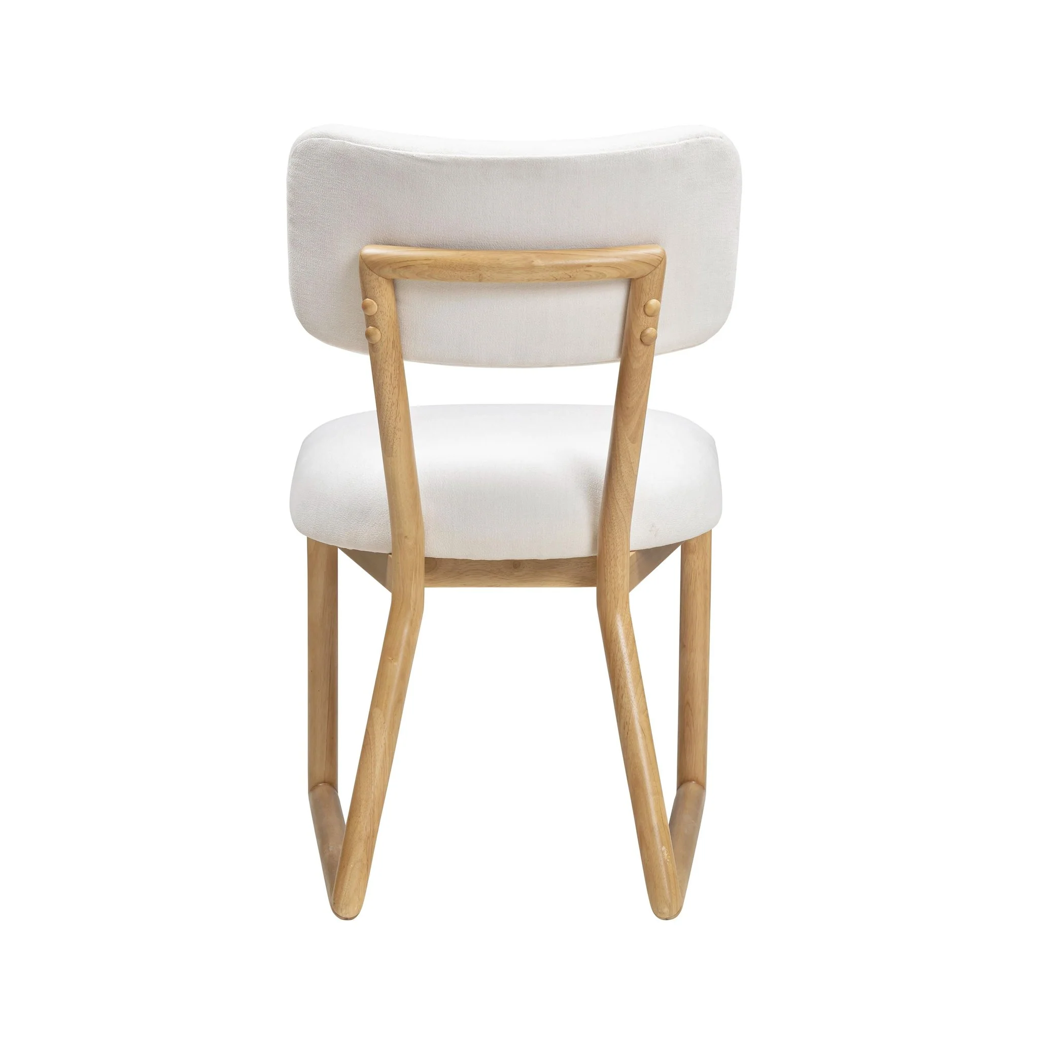 Bobbie Cream Performance Upcycled Fabric Dining Chair - Image 4