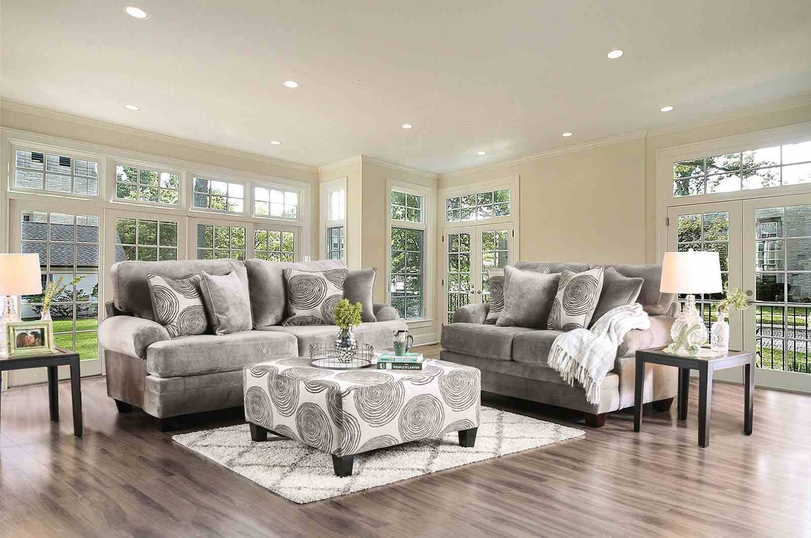 Bonaventura Ottoman, Gray - Image 2
