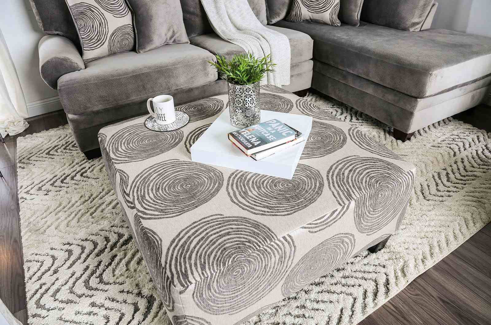 Bonaventura Ottoman, Gray - Image 3