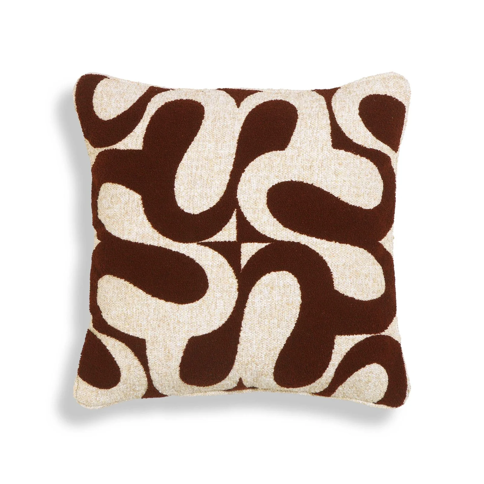 Bonney Chocolate Brown Boucle Accent Cushion - Image 2