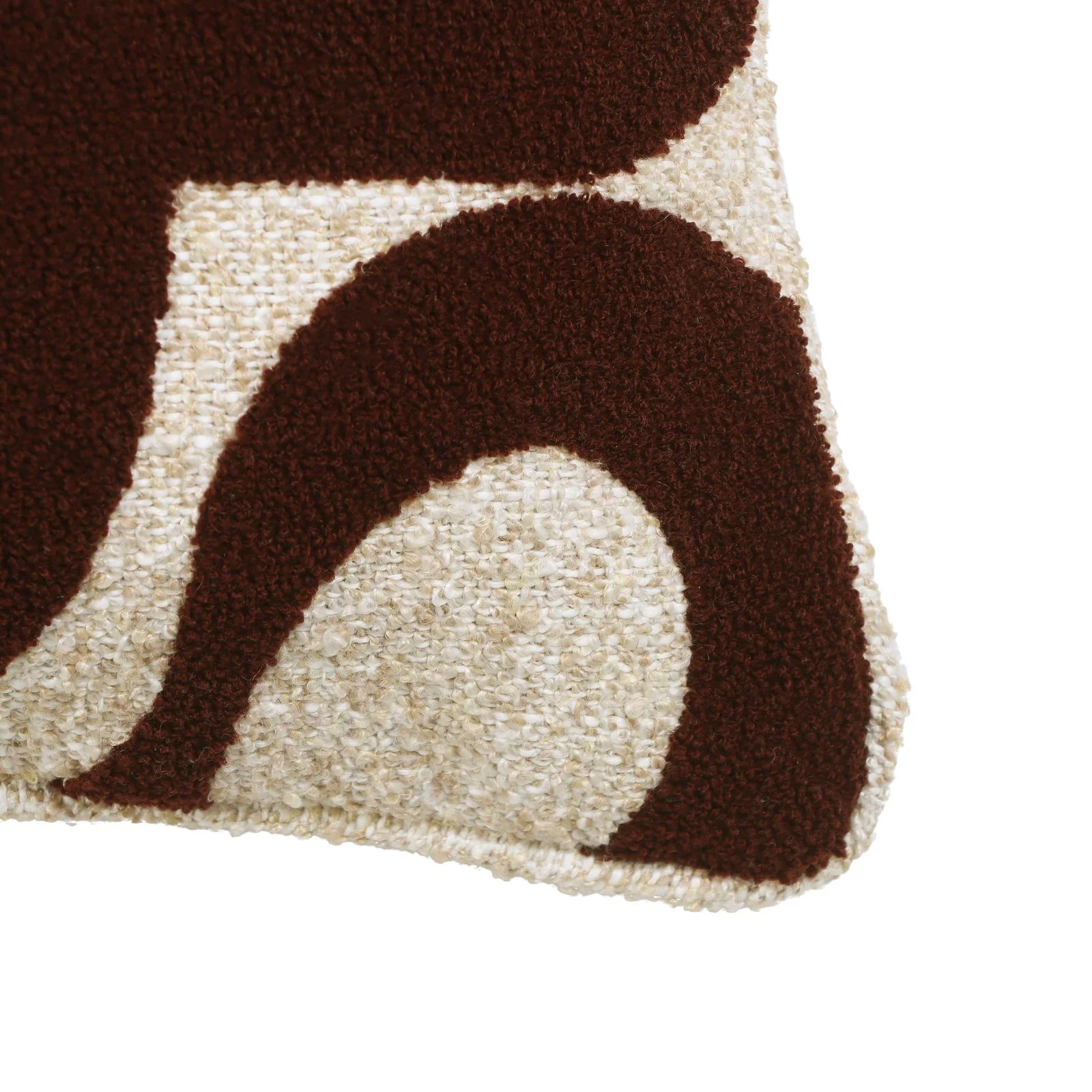 Bonney Chocolate Brown Boucle Accent Cushion - COVER - Image 5